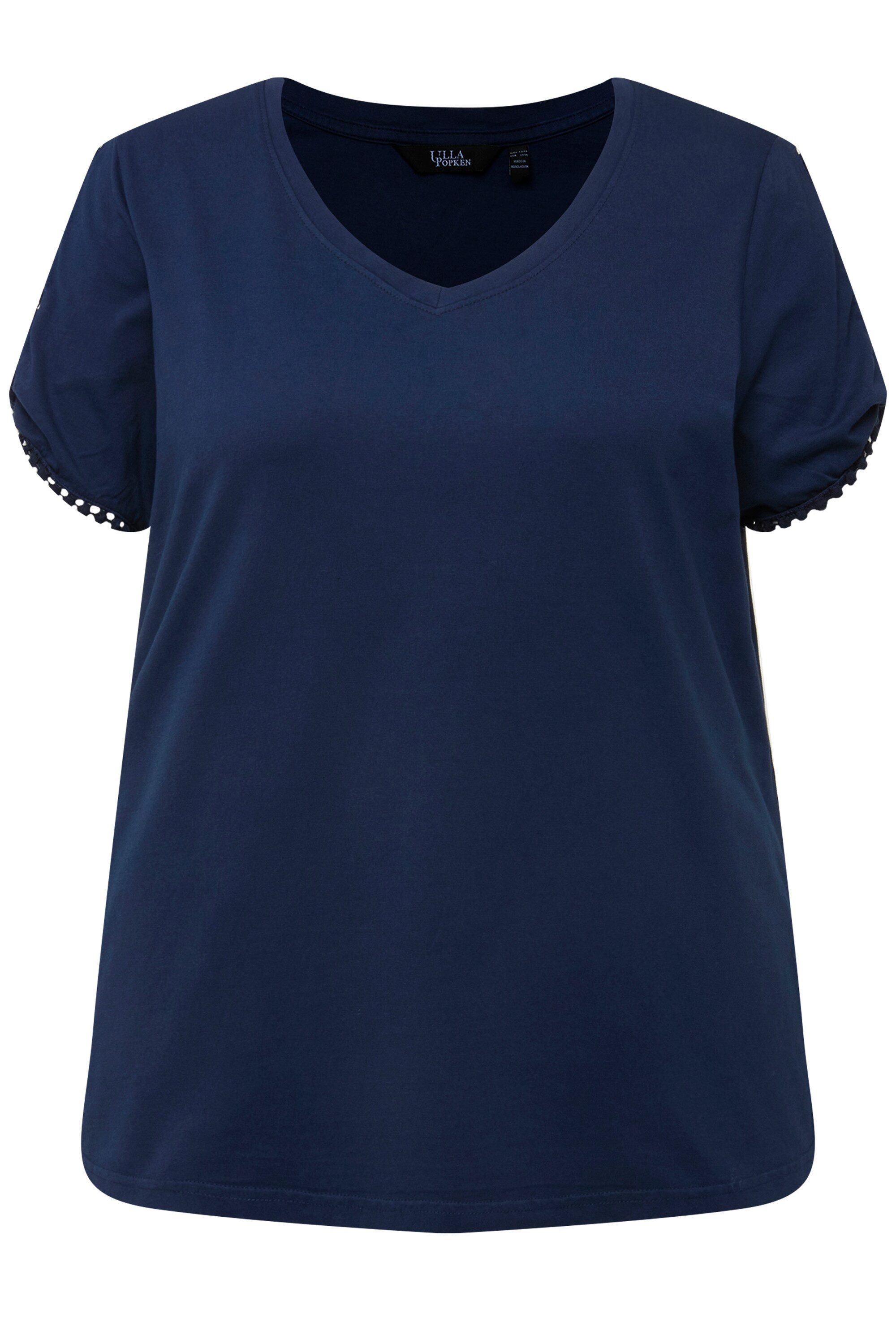 Ulla Popken T-Shirt T-Shirt Zierborte Calssic günstig online kaufen