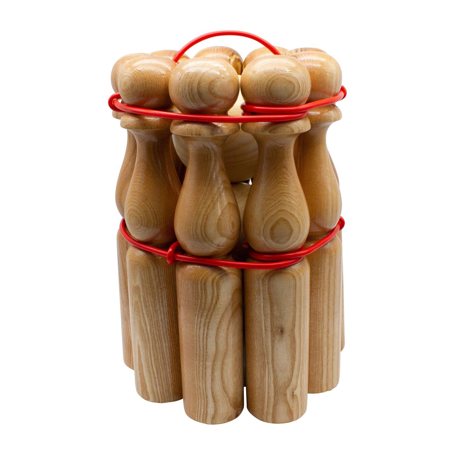 GICO Іграшки-Gartenset GICO Kegelspiel Kegel Set Bowling aus Holz -Höhe 30 cm–3019