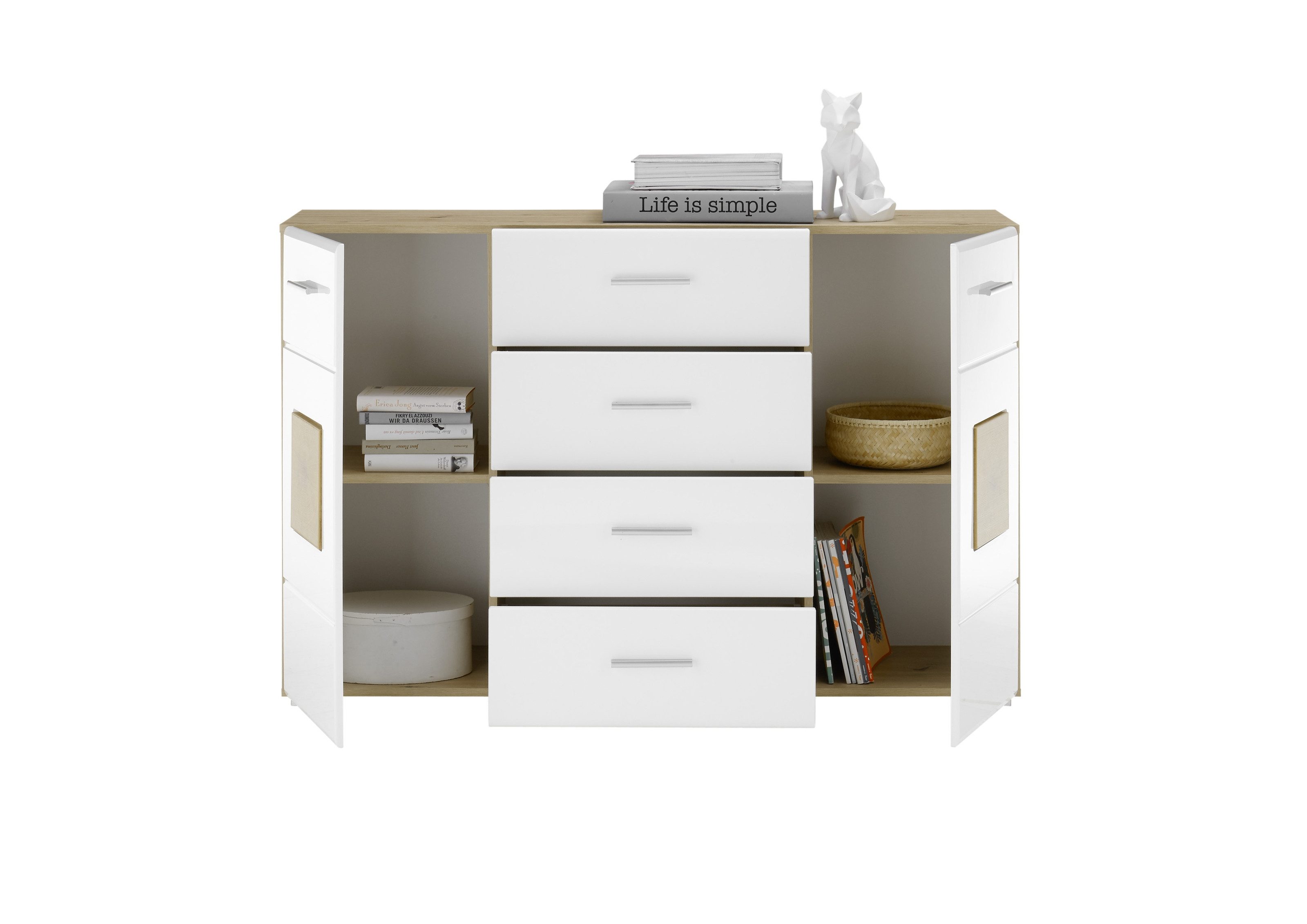 PREISBRECHER Sideboard Georgia, 140 x 92 x 38 cm (B/H/T)