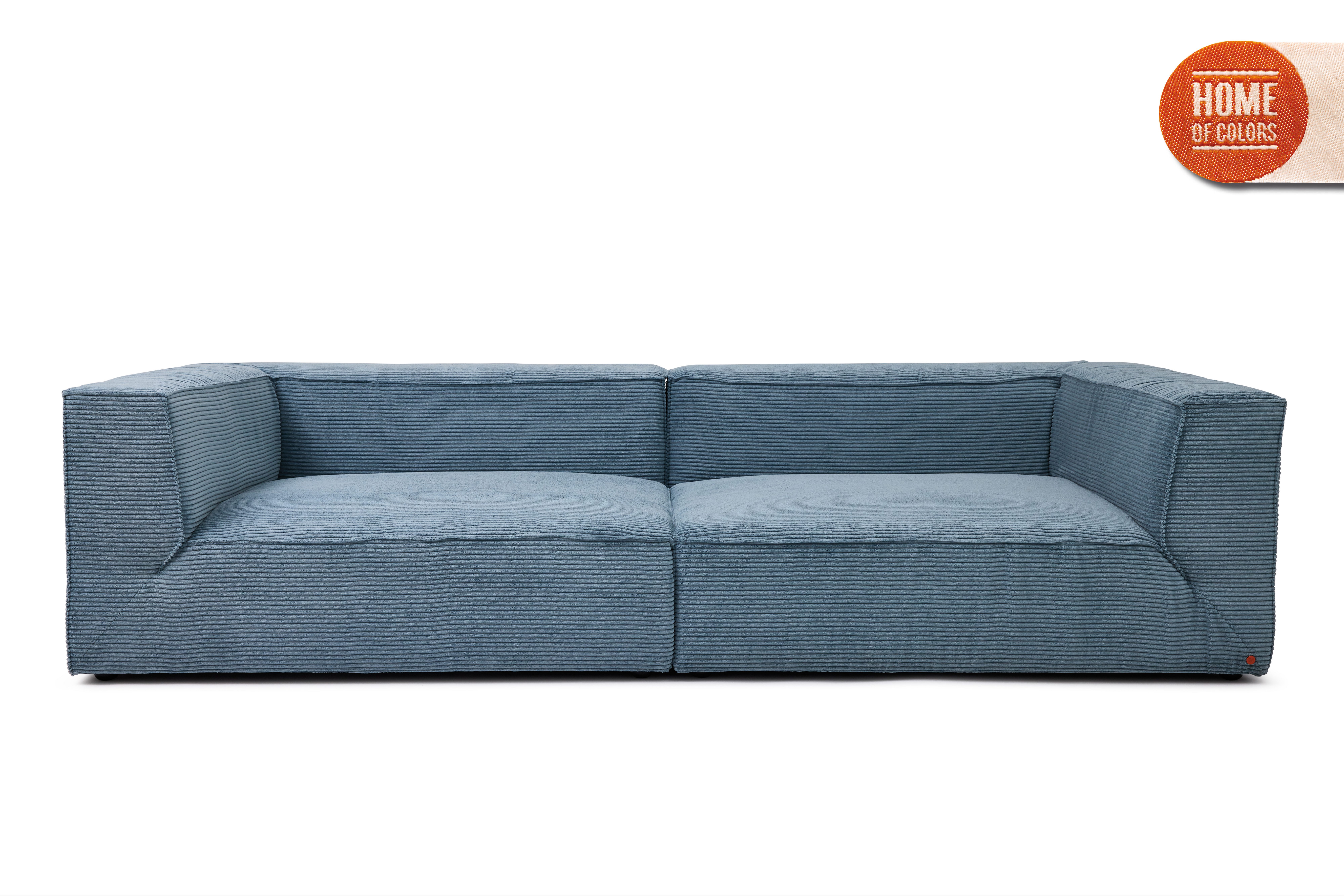 HOME OF COLORS Big-Sofa BIG CUBE – das kubische Sofa mit extra-tiefem, soften Sitzgefühl, in weichem Cordstoff – in vielen schönen Farben