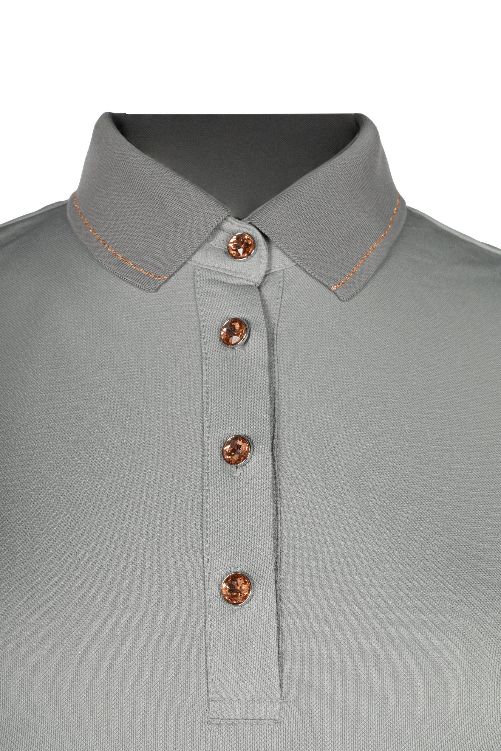 HKM Poloshirt Poloshirt -Rosegold Glamour- Style günstig online kaufen