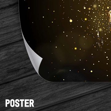 ArtMind XXL-Wandbild GOLDEN POWDER, Premium Wandbilder als Poster & gerahmte Leinwand in verschiedenen Größen, Wall Art, Bild, Canvas