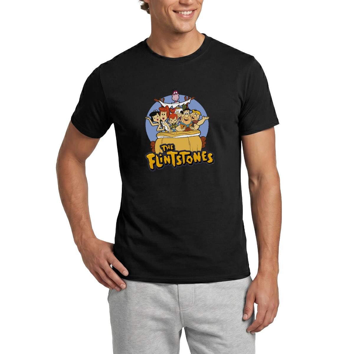 Spreadshirt T-Shirt The Flintstones Charaktere Zusammen Im Auto Männer T-Shirt (1-tlg)