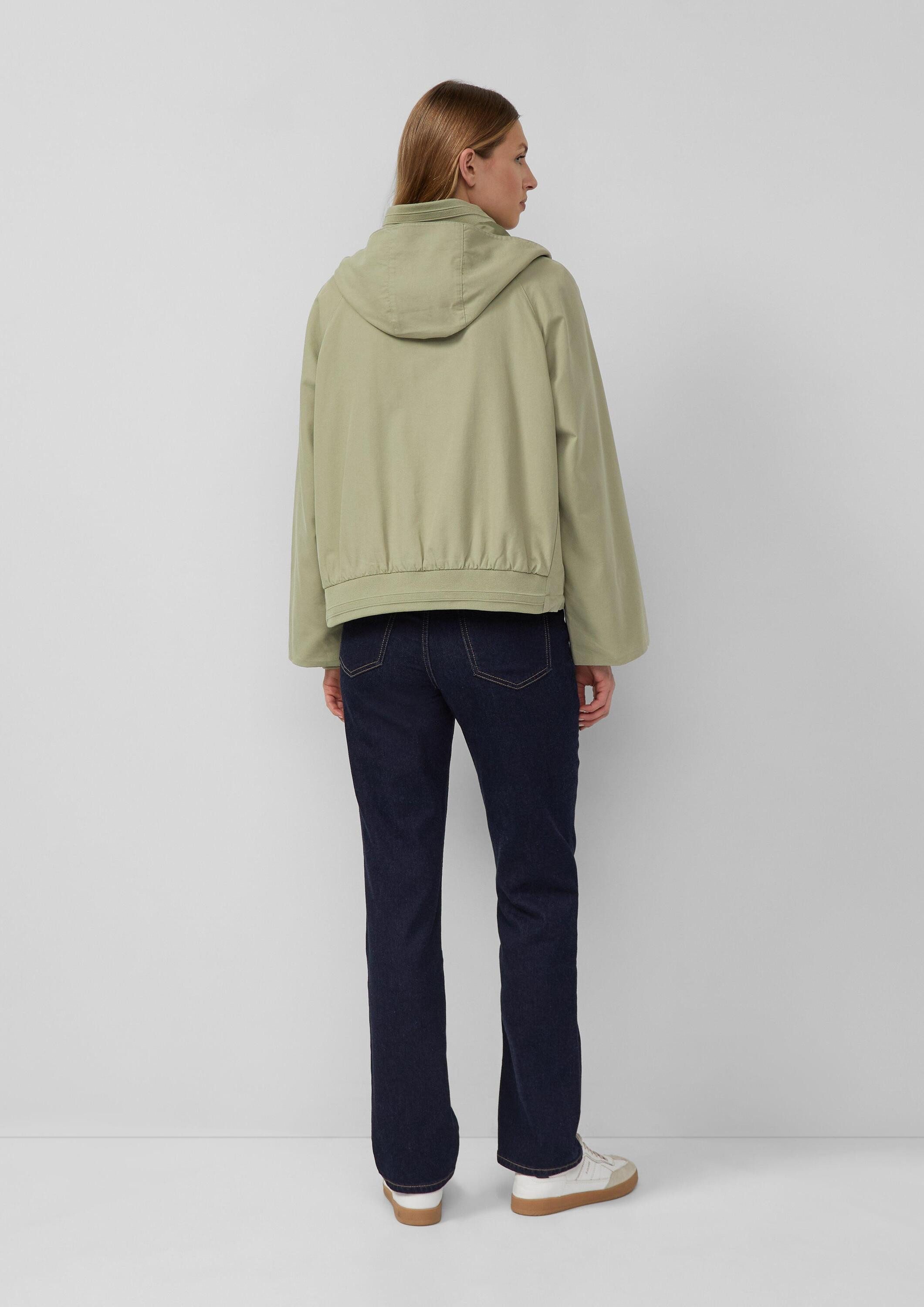 s.Oliver Funktionsjacke Outdoor-Jacke Jacke im Relaxed Fit mit Rippbündchen und Saumregulierung