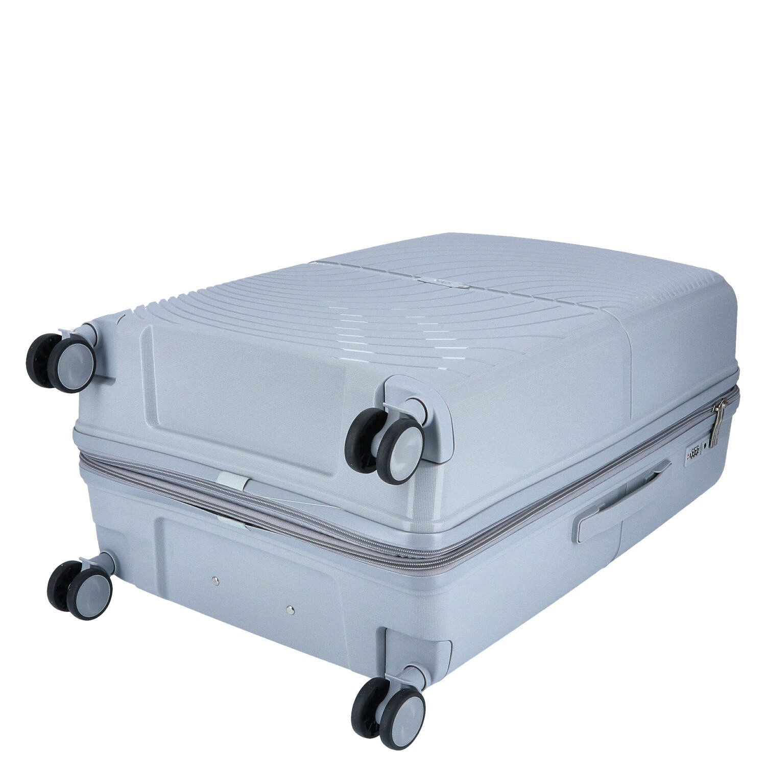 DYX Koffer DYX 4 Rollen Trolley L 76 cm Paris hellgrau, 4 Rollen Rollen