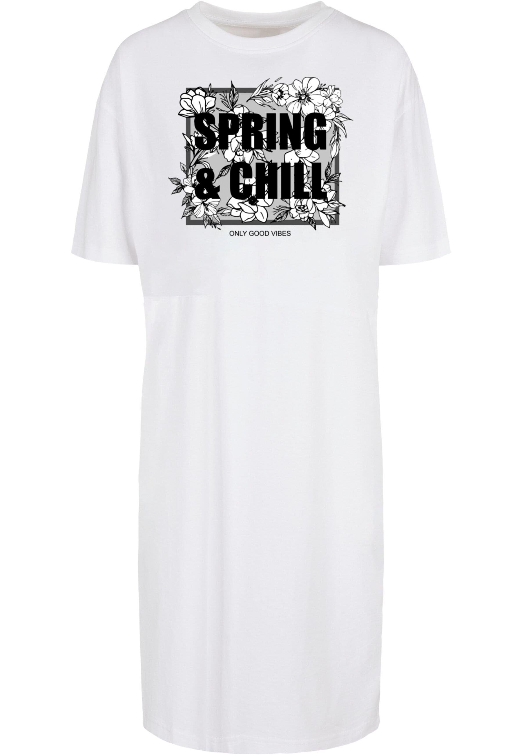 Tee Spring Ladies Oversized Slit Damen Stillkleid Chill And Merchcode Dress (1-tlg)
