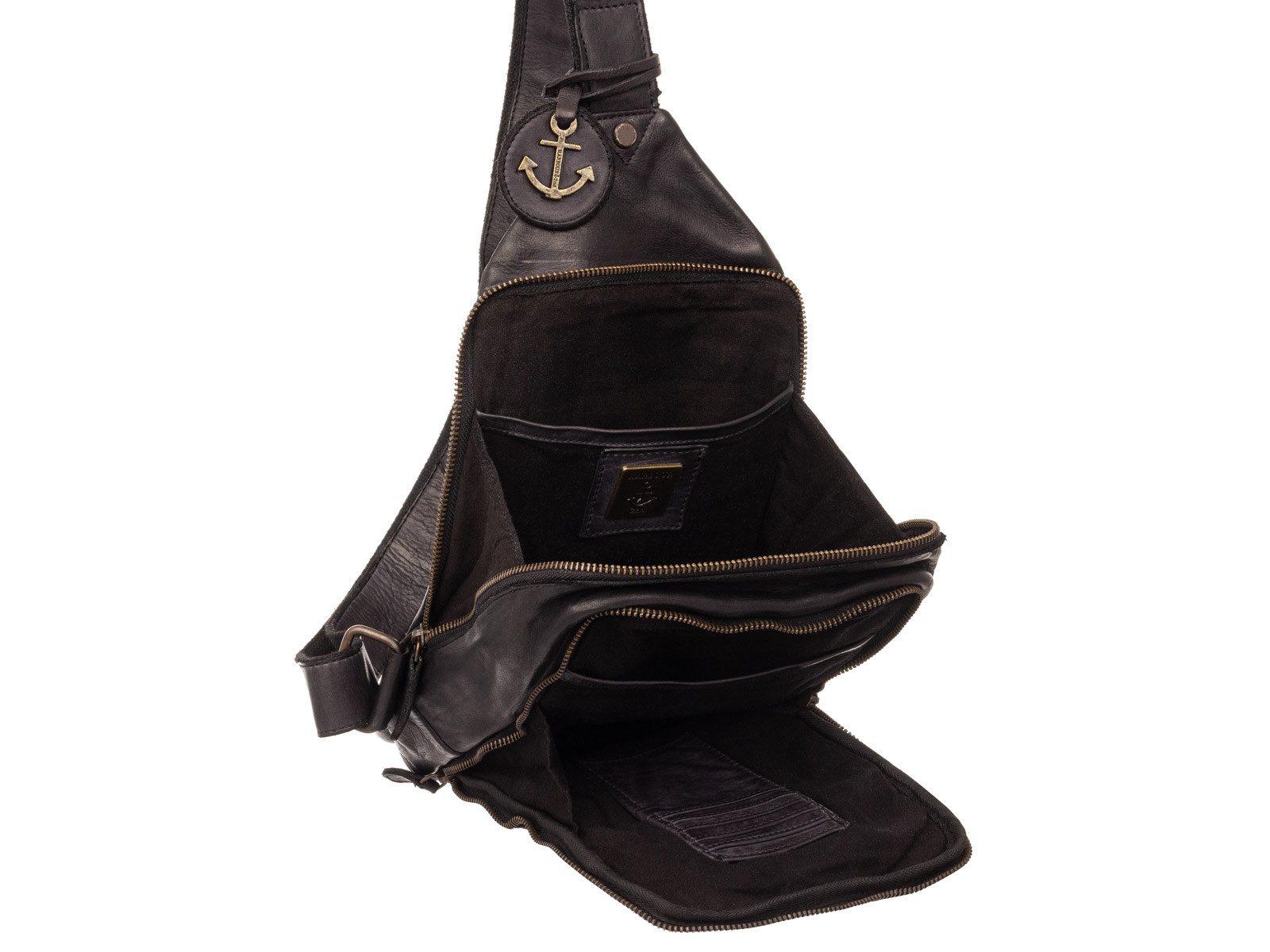 HARBOUR 2nd Umhängetasche UP13126 Sling Bag Style PHOENIX Umhängetasche (ein Stück, 1-tlg., ca. B/H/T 22/41/2 cm), Leder
