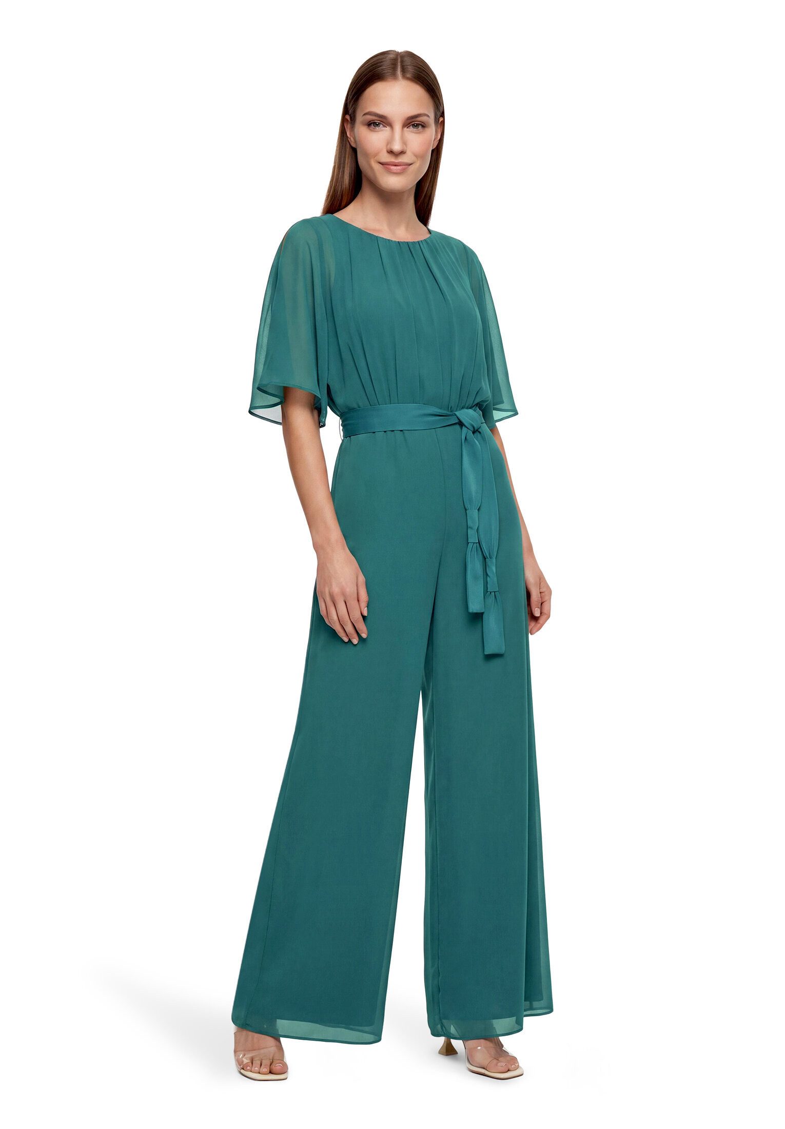 Vera Mont Overall Damen mit Bindegürtel (1-tlg) Design