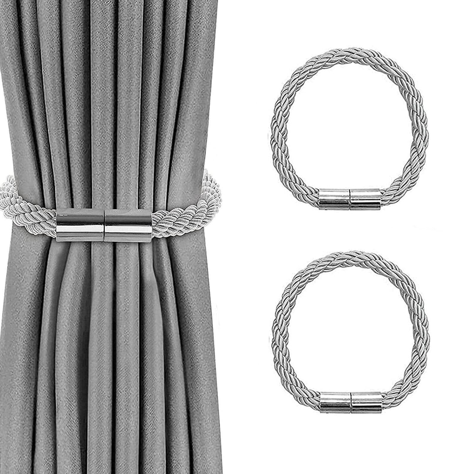 Agger Raffhalter Magnetische Vorhang Raffhalter, Raffhalter für Vorhänge mit Magnet, (2-tlg), Raffhalter für Gardinen Halterung Vorhang Halter Gardinen zubehör