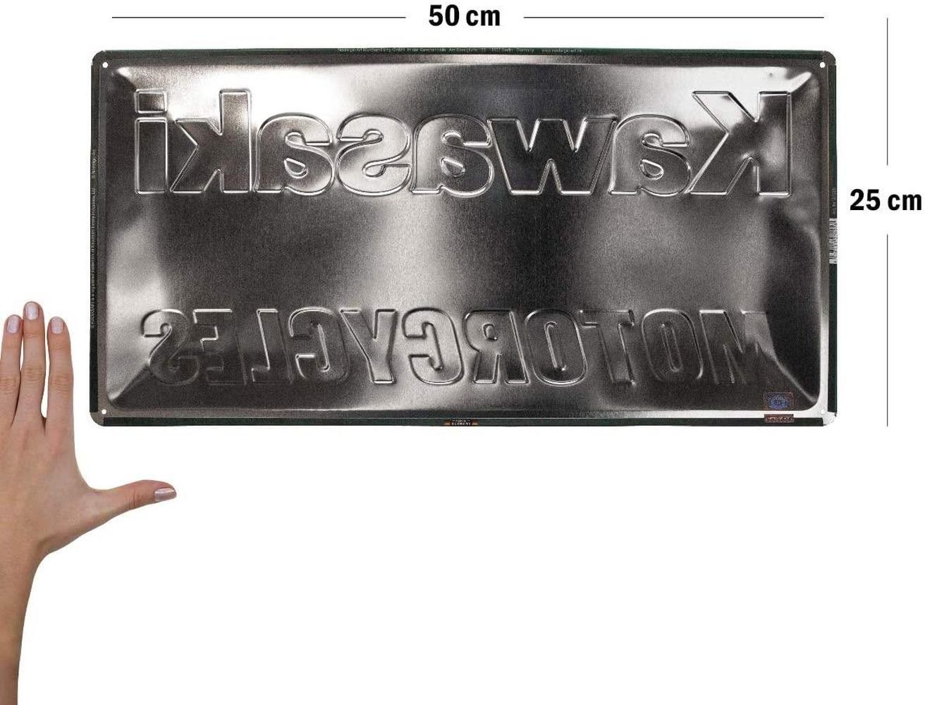 Nostalgic-Art Metallschild Blechschild 25 x 50cm - Kawasaki - Kawasaki Moto günstig online kaufen