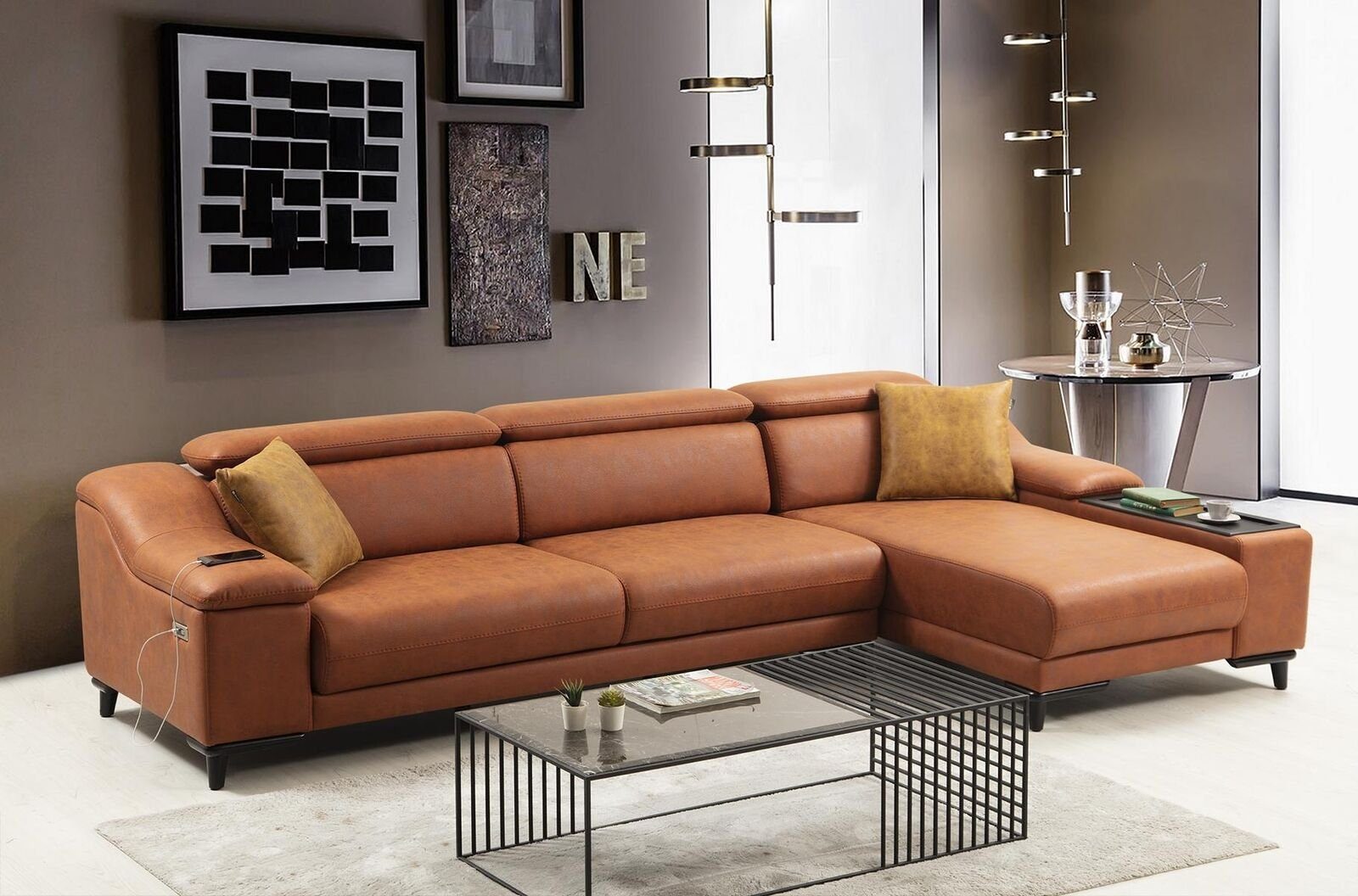 JVmoebel Ecksofa Wohnzimmer Modern L-Form Sofa Couch Eckgarnitur Polstermöbel, 1 Teile, Made in Europa
