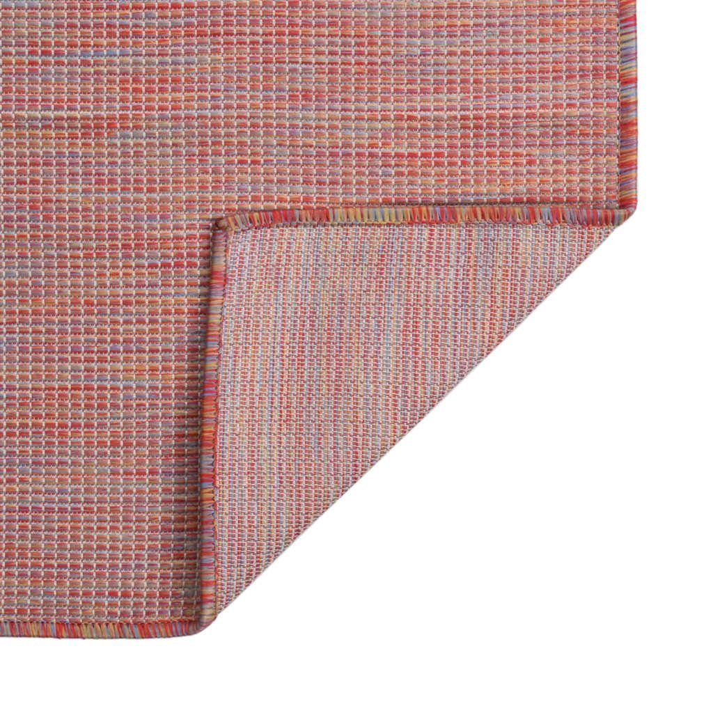 furnicato Teppich Outdoor-Flachgewebe 120x170 cm Rot günstig online kaufen