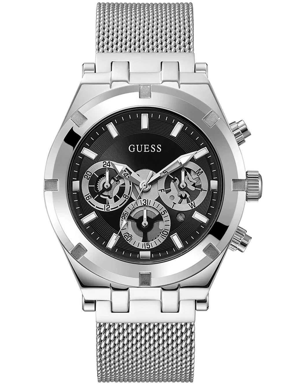 Guess Multifunktionsuhr Guess Herrenuhr Continental 44mm 5ATM GW0582G1