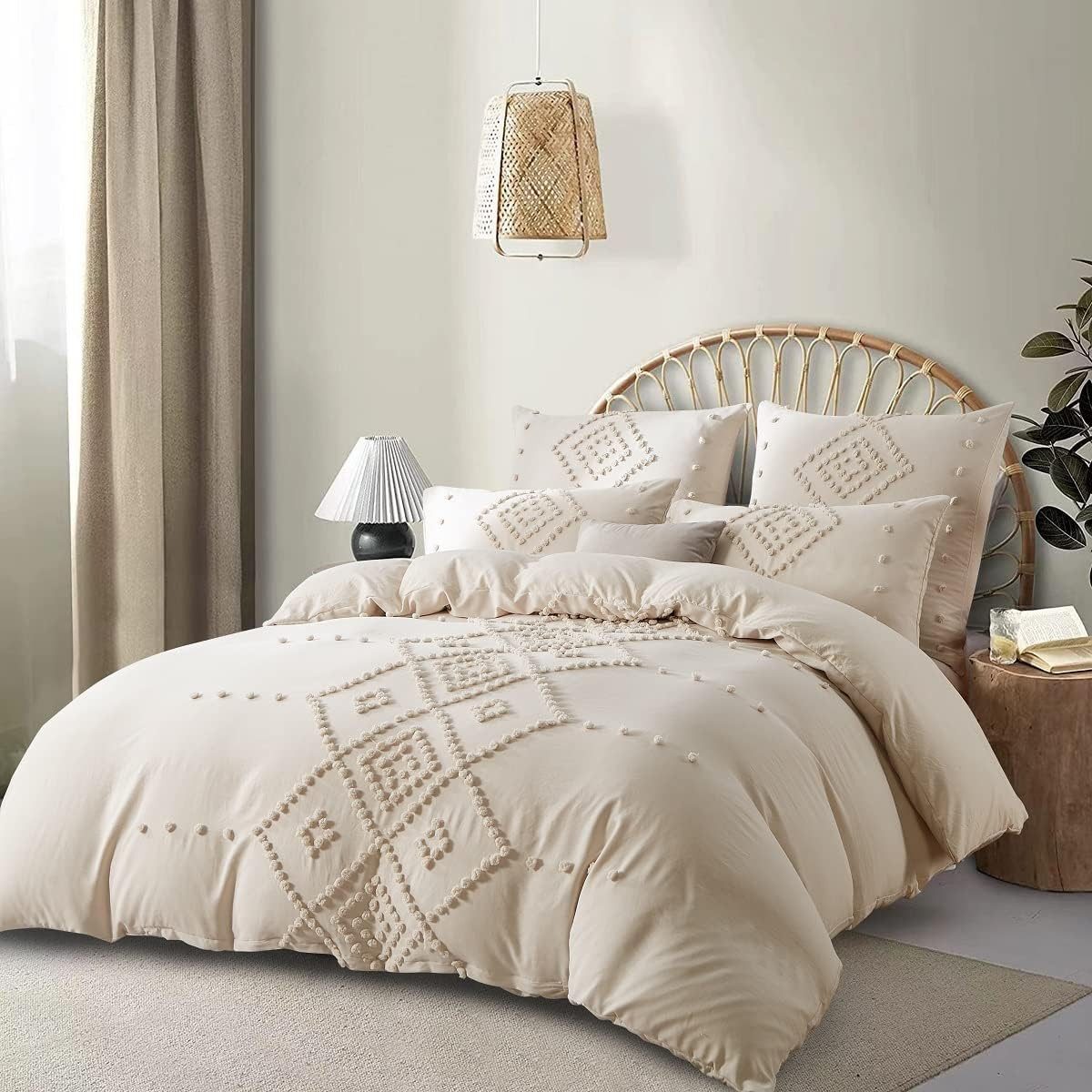 wohnTRAUM24 Bettwäsche Bettwäsche,Getuftet Boho Bettwäsche-Set 135x200cm,20 günstig online kaufen