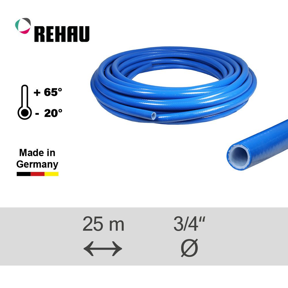 Rehau Gartenschlauch REHAU Trinkwasserschlauch Rauaqua varioflex plus 25m 3/4"