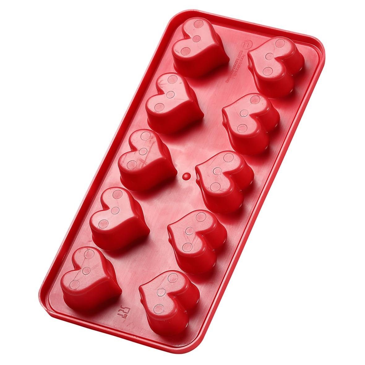 Silikon Eiswürfelform 'Rose' Mit Deckel - 9-fach, BPA-frei, Hitzebeständig, Für Cocktails & Getränke