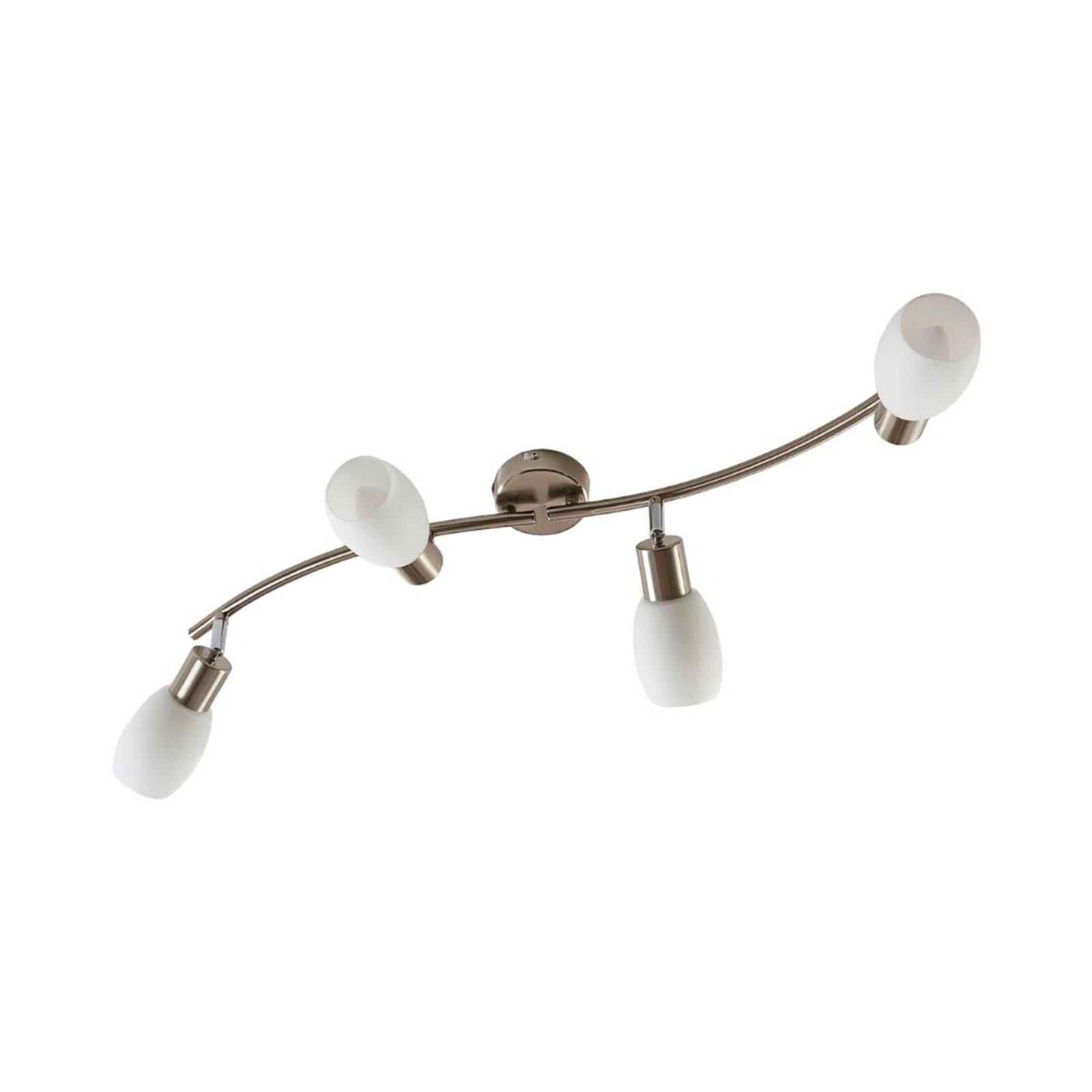 Lindby Deckenstrahler Arda, Glas Alu IP20, 4 x 4,5 W LED