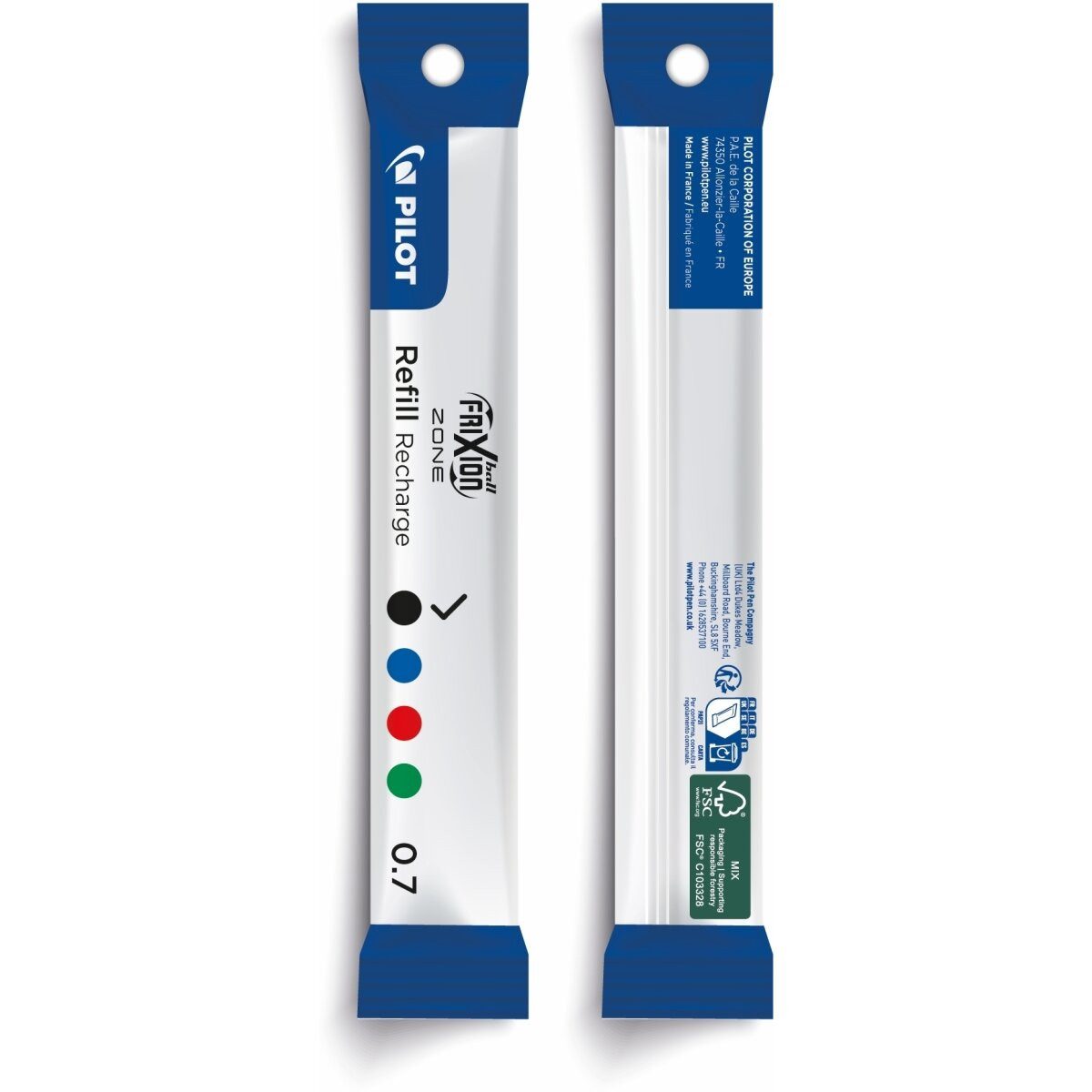 Pilot Pen Kugelschreiber Tintenroller Nachfüllmine Frixion Zone 0,4 schwarz