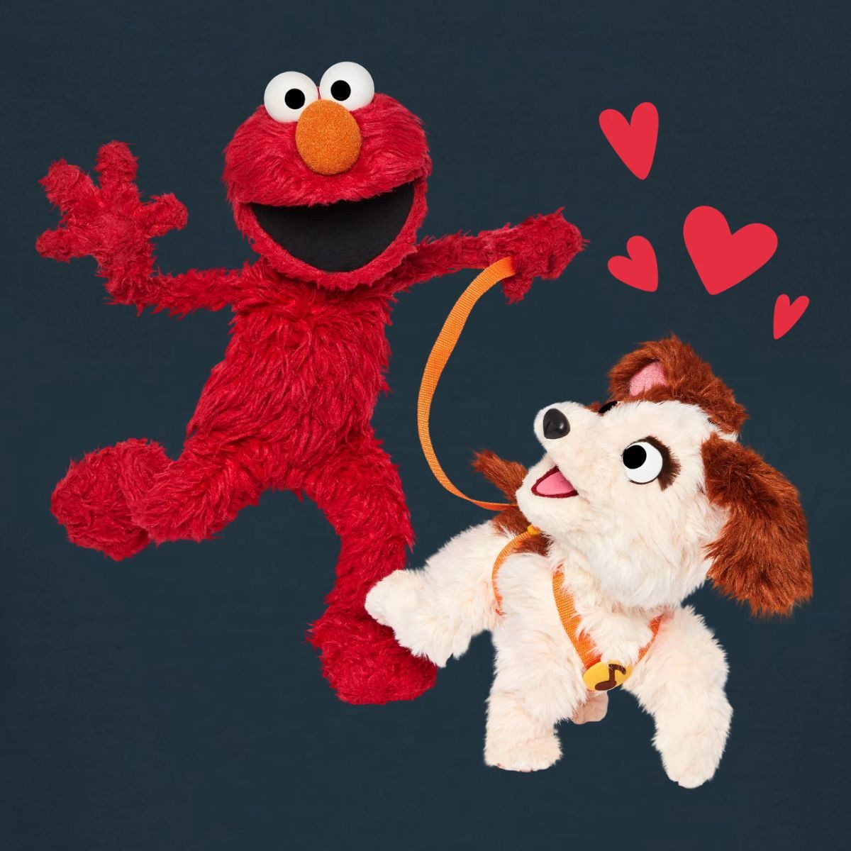 Spreadshirt T-Shirt Sesamstraße Elmo Und Tango Beim Spaziergang Frauen T-Shirt (1-tlg) Slim Fit, fällt klein aus