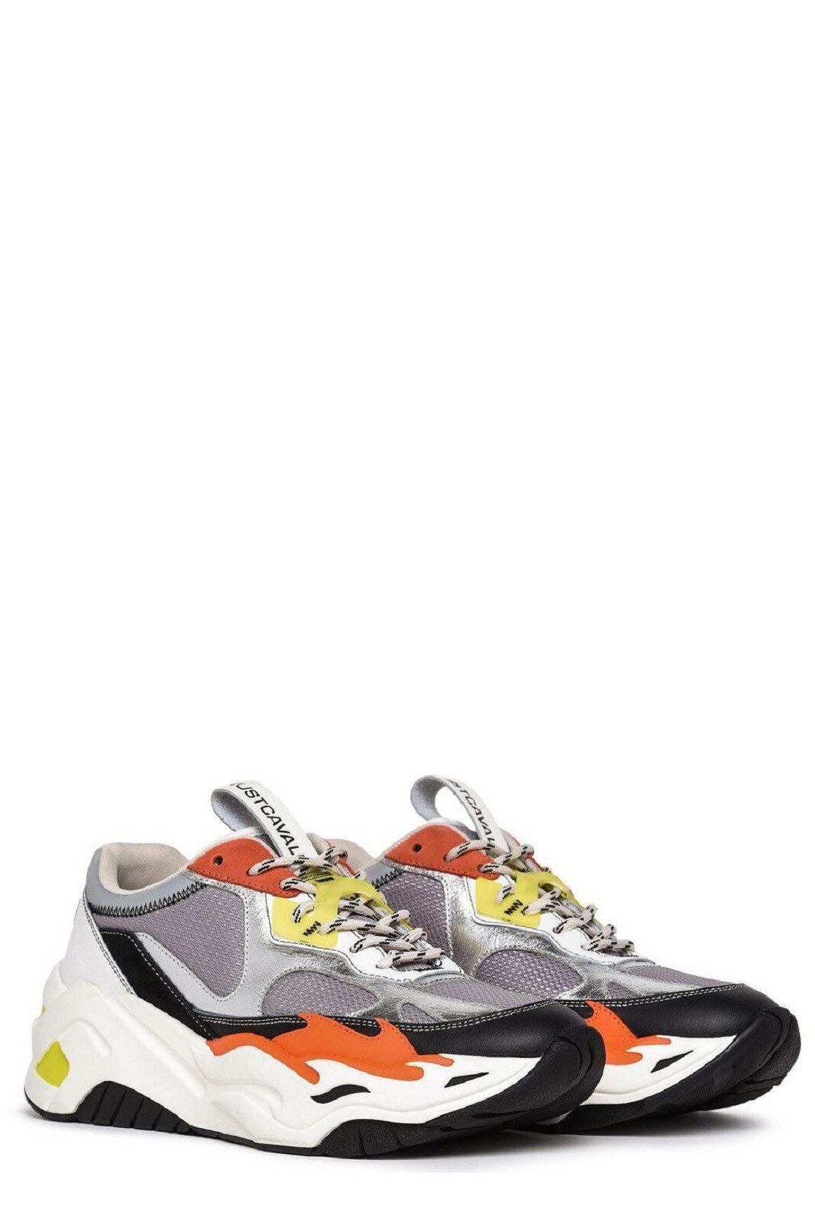 Just Cavalli Just Cavalli Damen Sneakers, Just Cavalli Pithon Chunky Sole Sneaker Sneaker Dicke Sohle