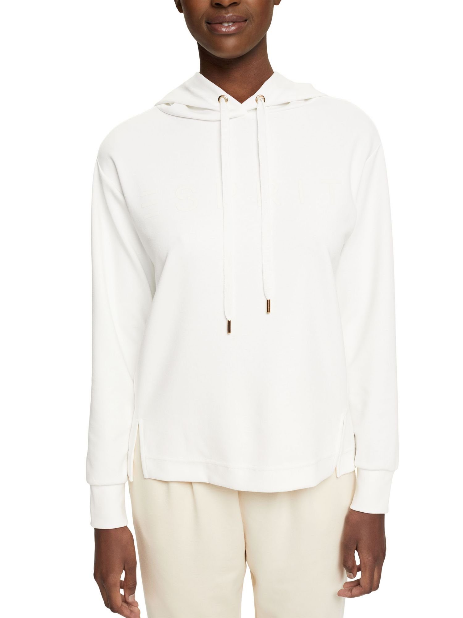 Esprit Collection Sweatshirt Logo-Hoodie aus Modalmix OFF (1-tlg) WHITE