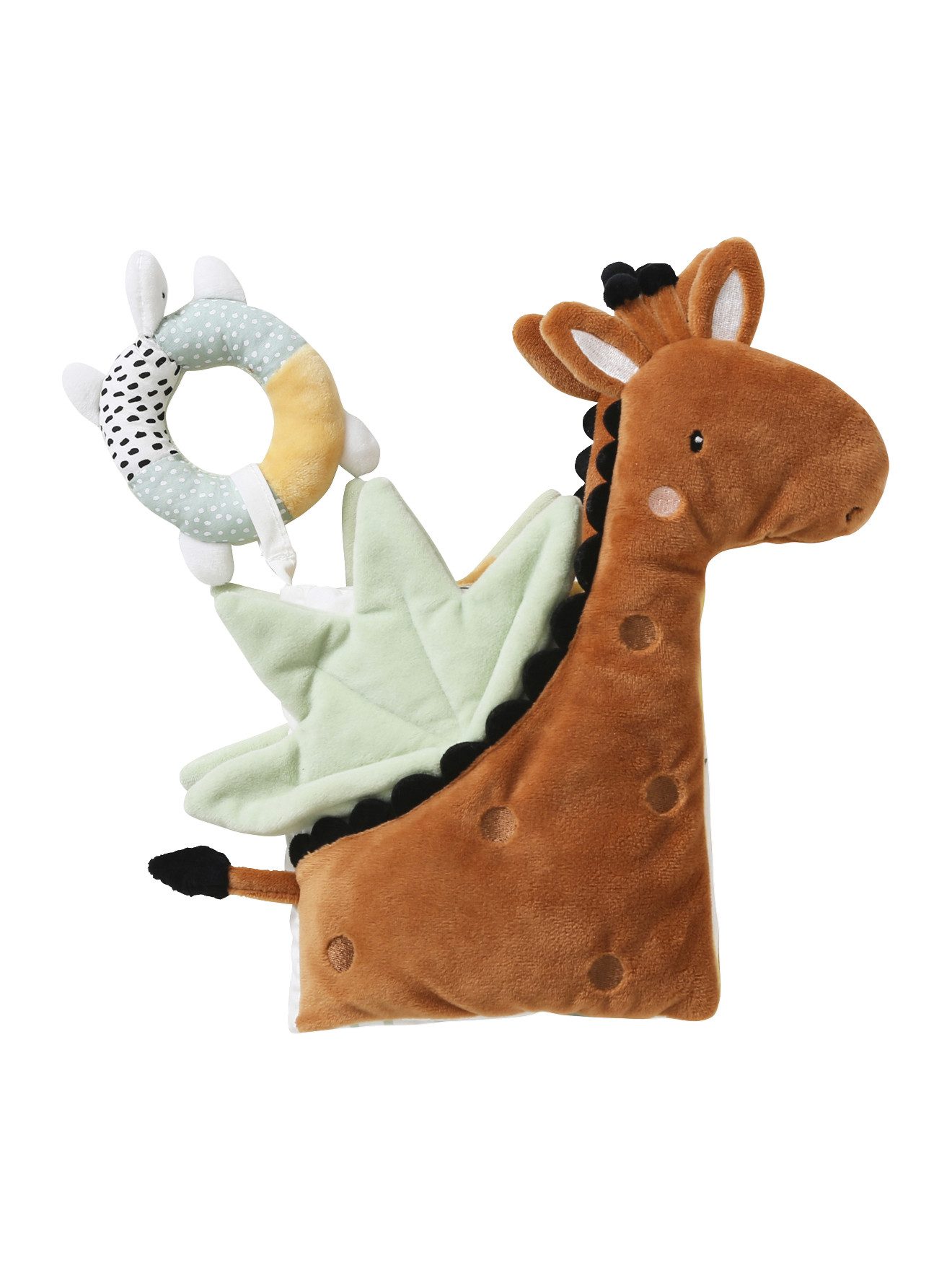vertbaudet Stoffbuch Baby Activity-Buch TANSANIA, Giraffe