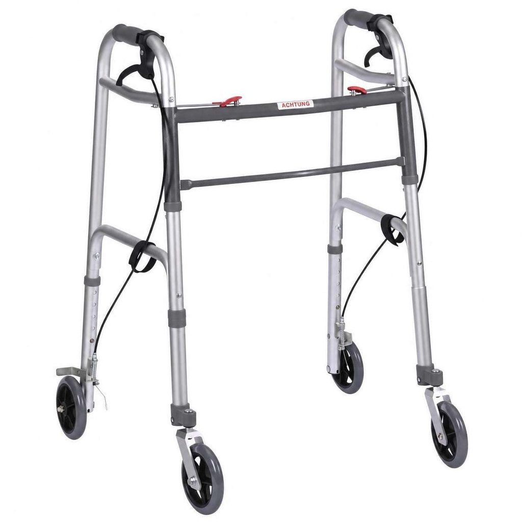 Aiorber Rollator Aiorber-Faltbarer Rollator mit Handbremse, höhenverstellbar