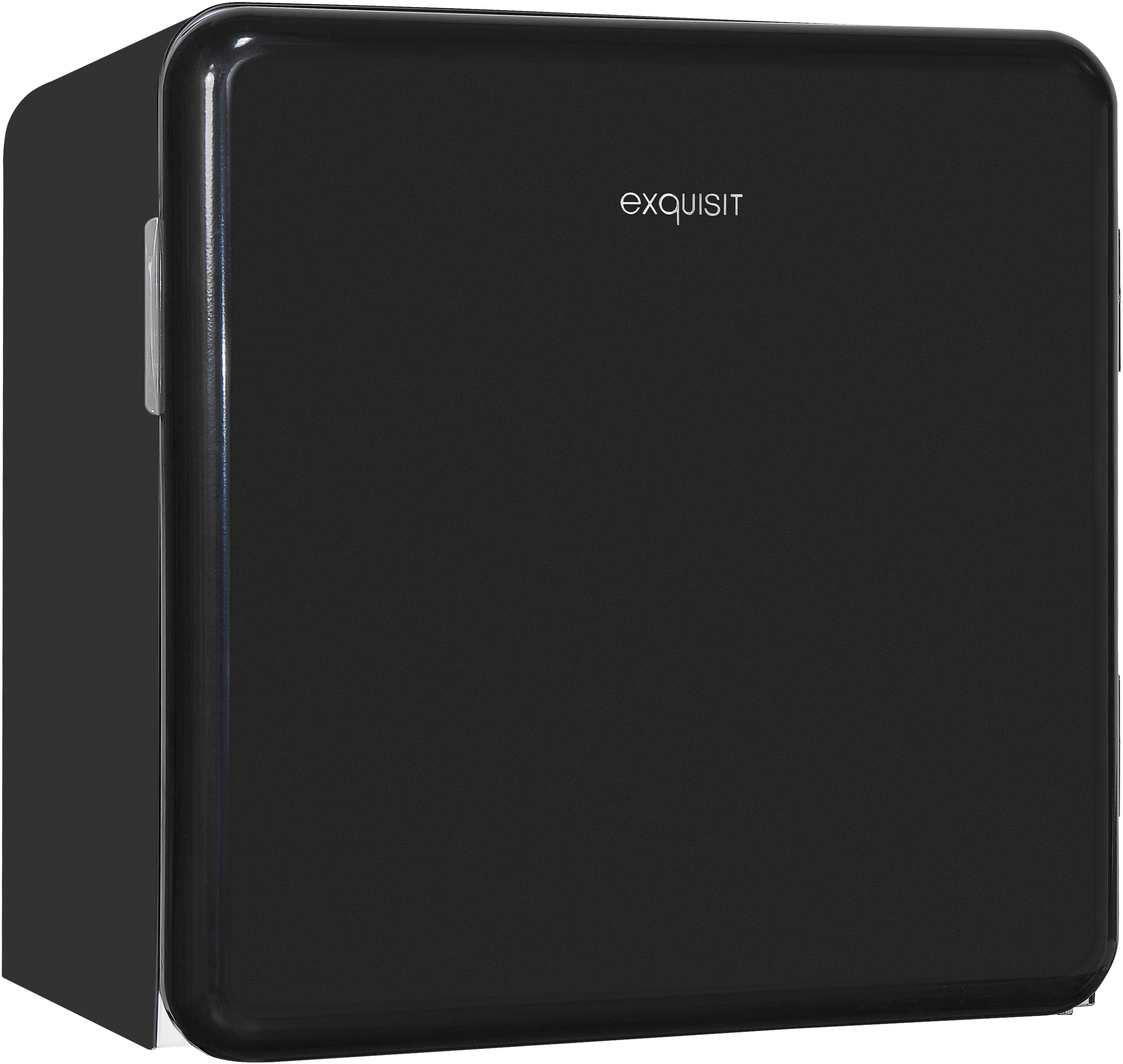 exquisit Kühlschrank CKB45-0-031F schwarz, 50 cm hoch, 48,5 cm breit