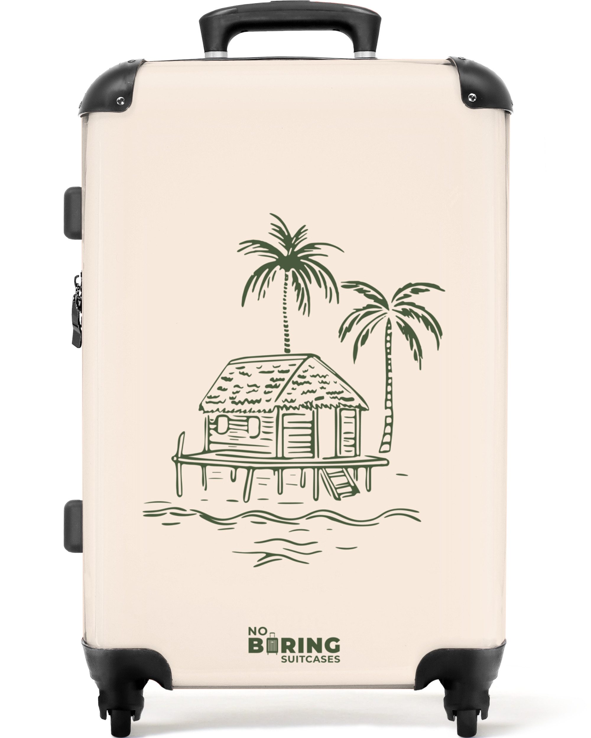 NoBoringSuitcases.com© Hartschalen-Trolley Strandhaus in Beige und günstig online kaufen