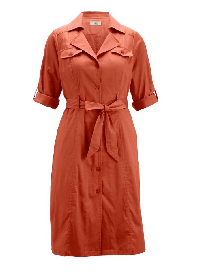 Blusenkleid hemdkleid damen Clearance