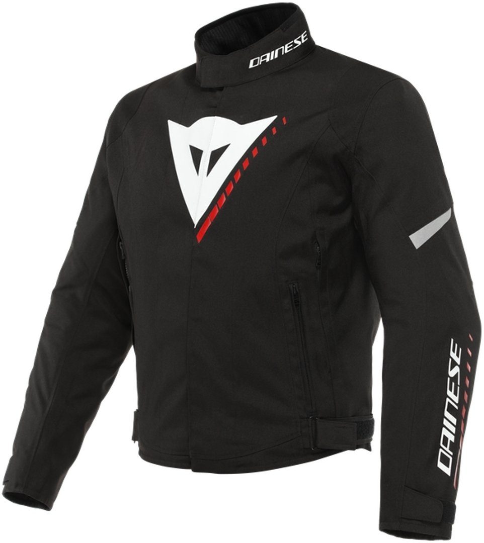 Dainese Motorradjacke Veloce D-Dry Motorrad Textiljacke Black/White/Red