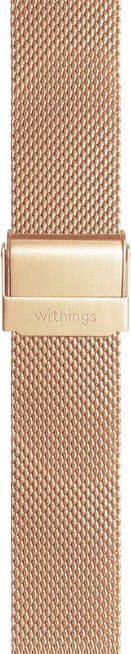 Armband Roségold Wechselarmband Withings 18mm Milanaise