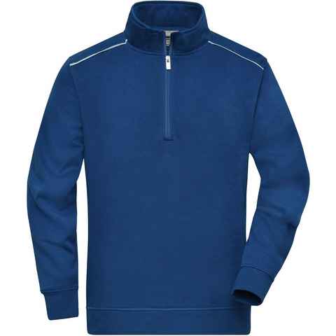 James & Nicholson Hoodie Workwear Halfzip Sweatshirt auch in großen Größen FaS50895