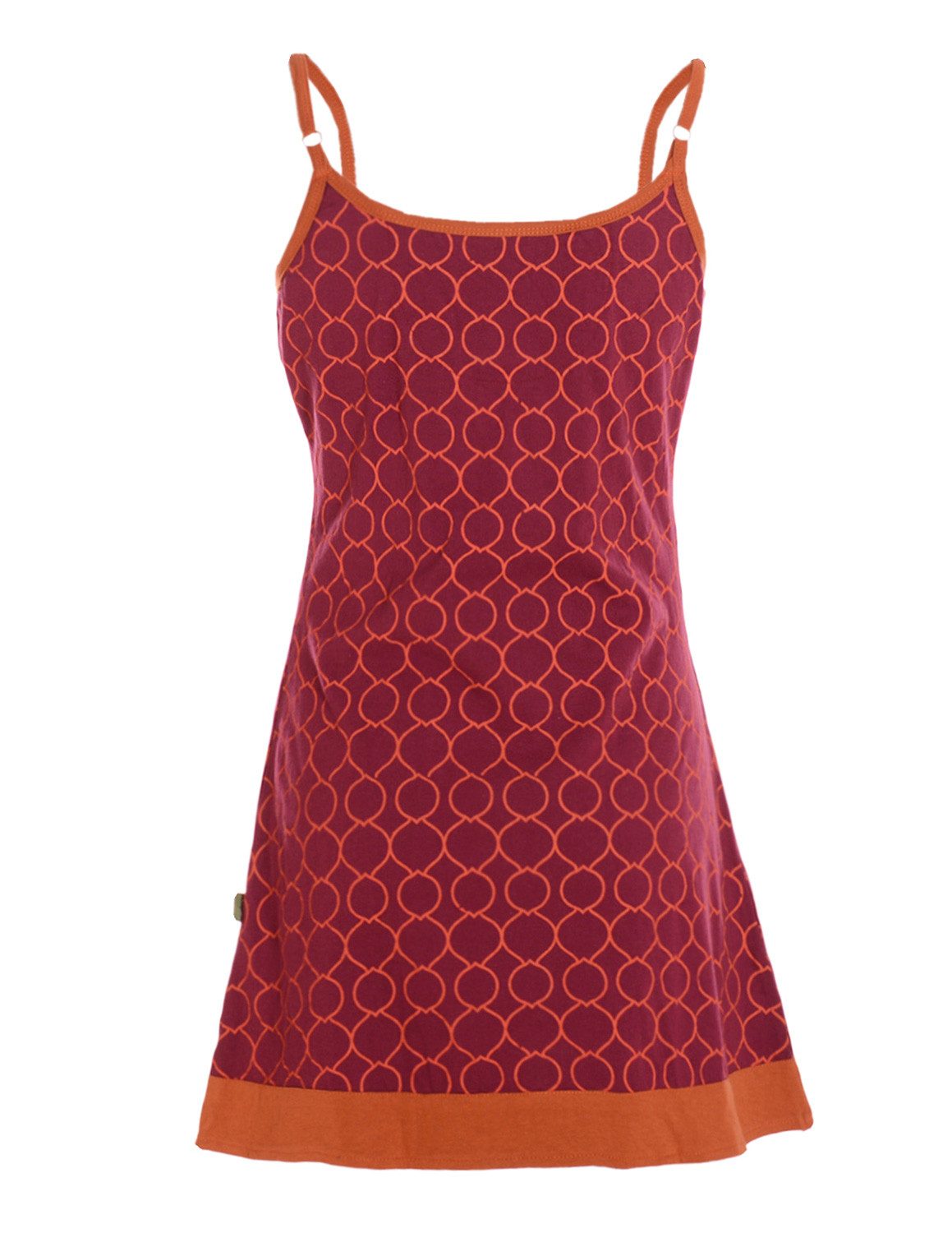 Vishes Tunikakleid Hängerchen Tunika Damen Träger Top Bedruckt Baumwolle Alternative Mode, Boho, Hippie, Ethno, Festival