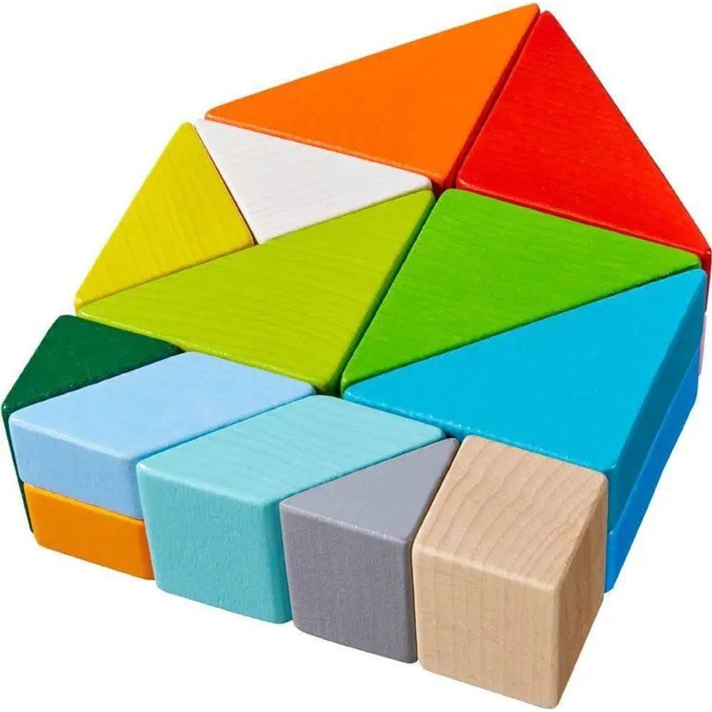 Spiel 3D-Legespiel Tangram-Würfel