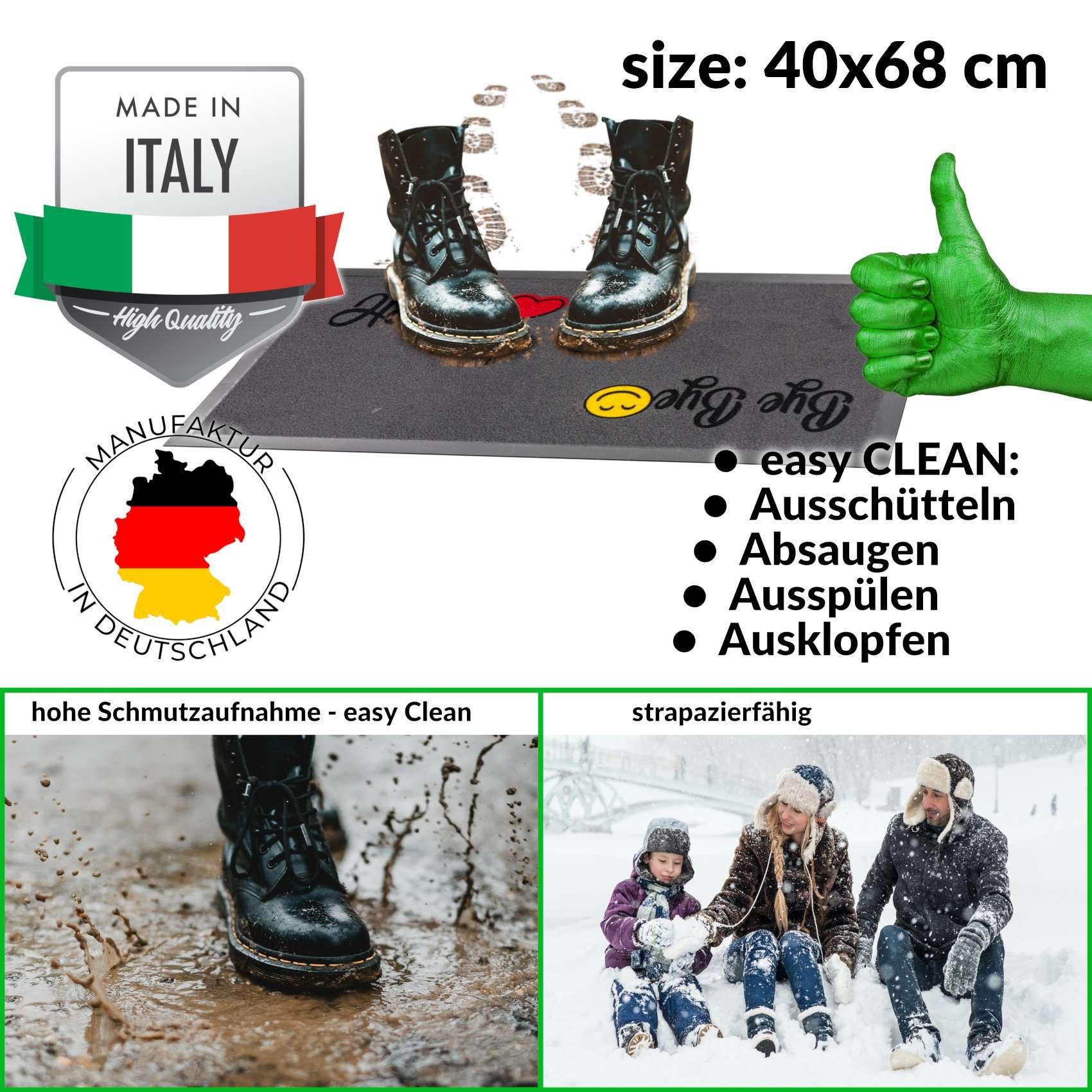 ANRO Fußmatte Rutschfeste Gummibasis Türmatte Schmurzfangmatte, günstig online kaufen