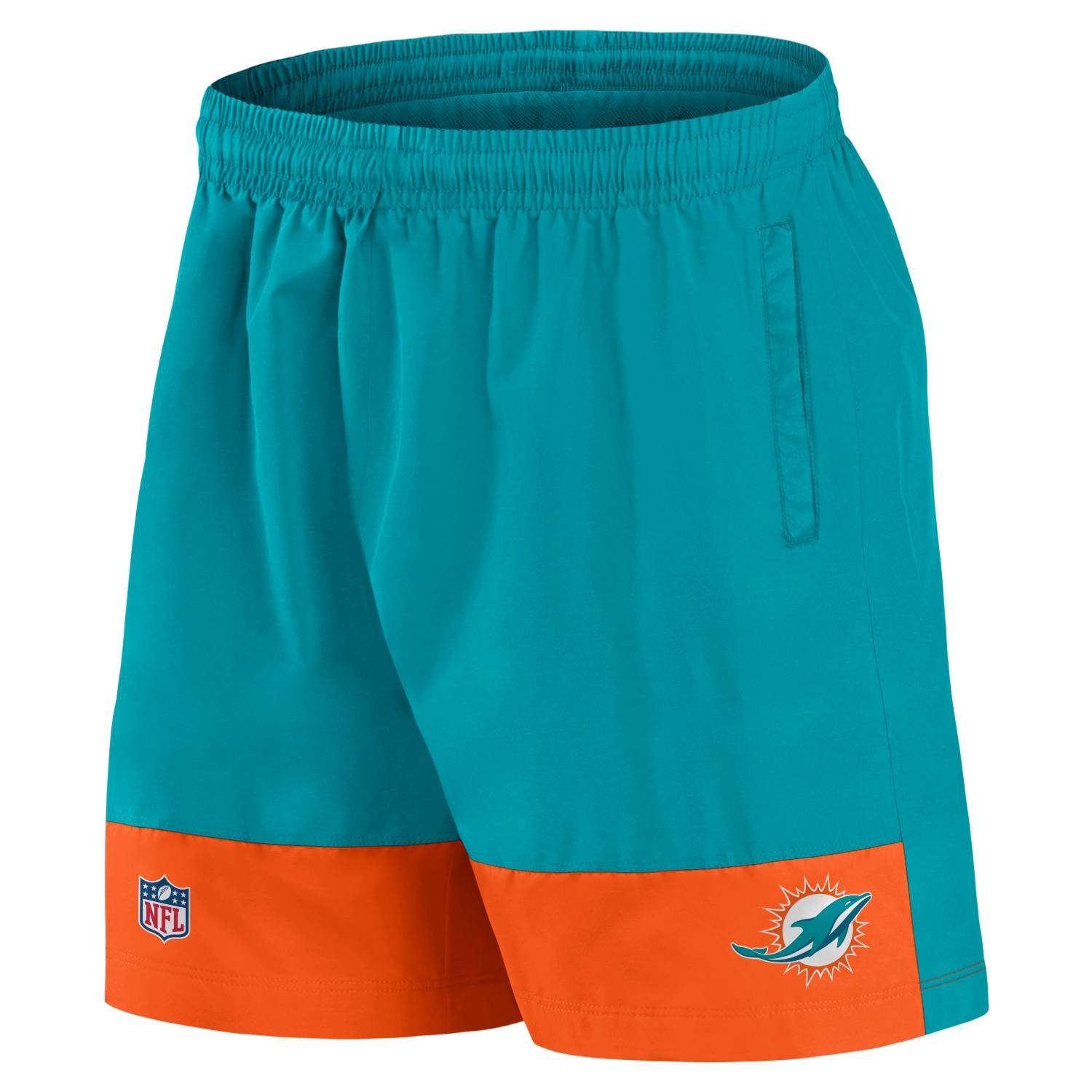 Shorts Shorts (1 NFL Miami Mesh Fanatics 1-tlg) Fanatics Dolphins Short türkis Stück,
