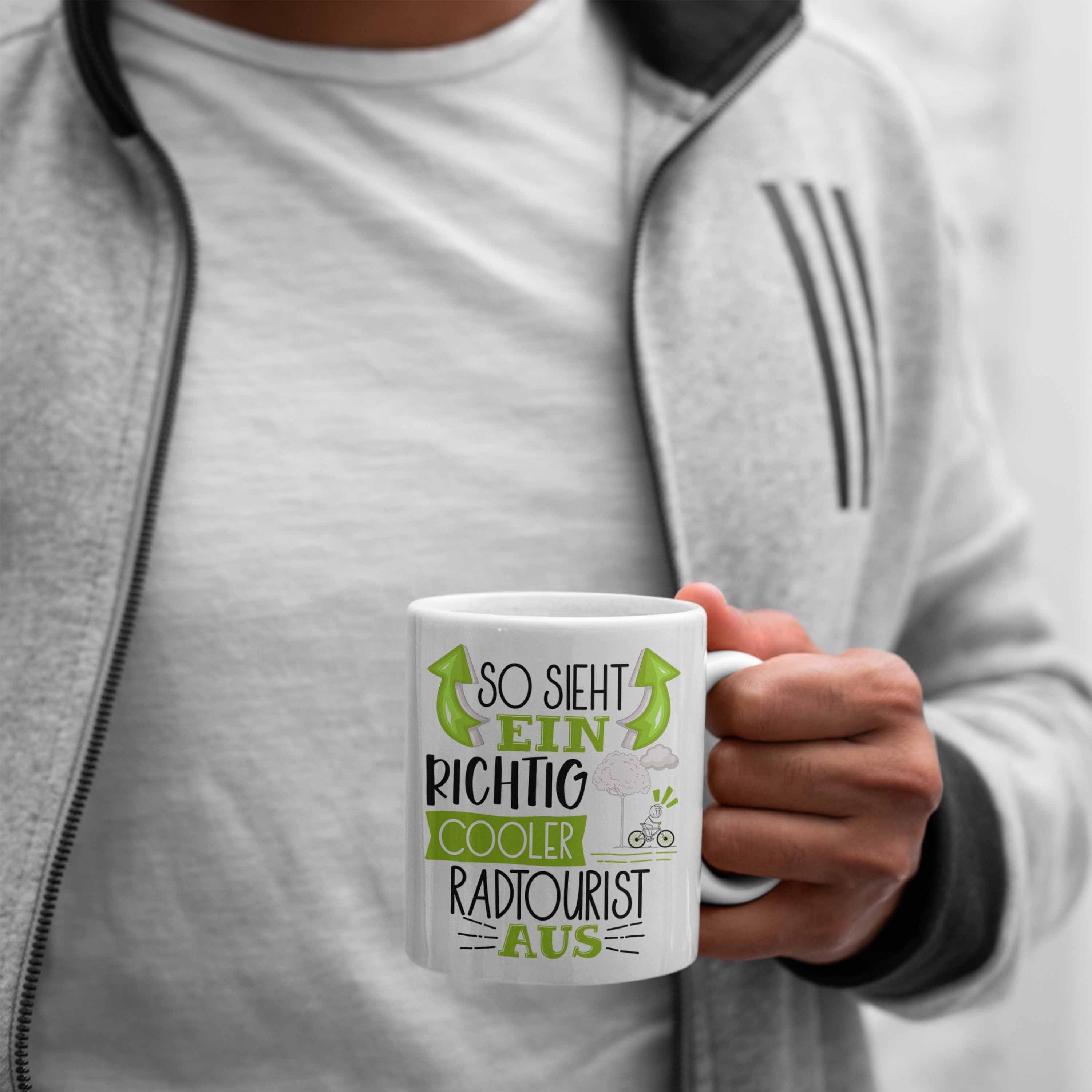 Aus Geschenk So Sp Richtig Tasse Cooler Sieht Weiss Trendation Lustiger Radtourist Tasse Ein