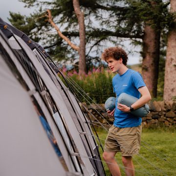 Vango Sitzkissen Camping Kopfkissen Shangri-La Reise, Sitz Kissen Leicht Auto 100% Baumwolle
