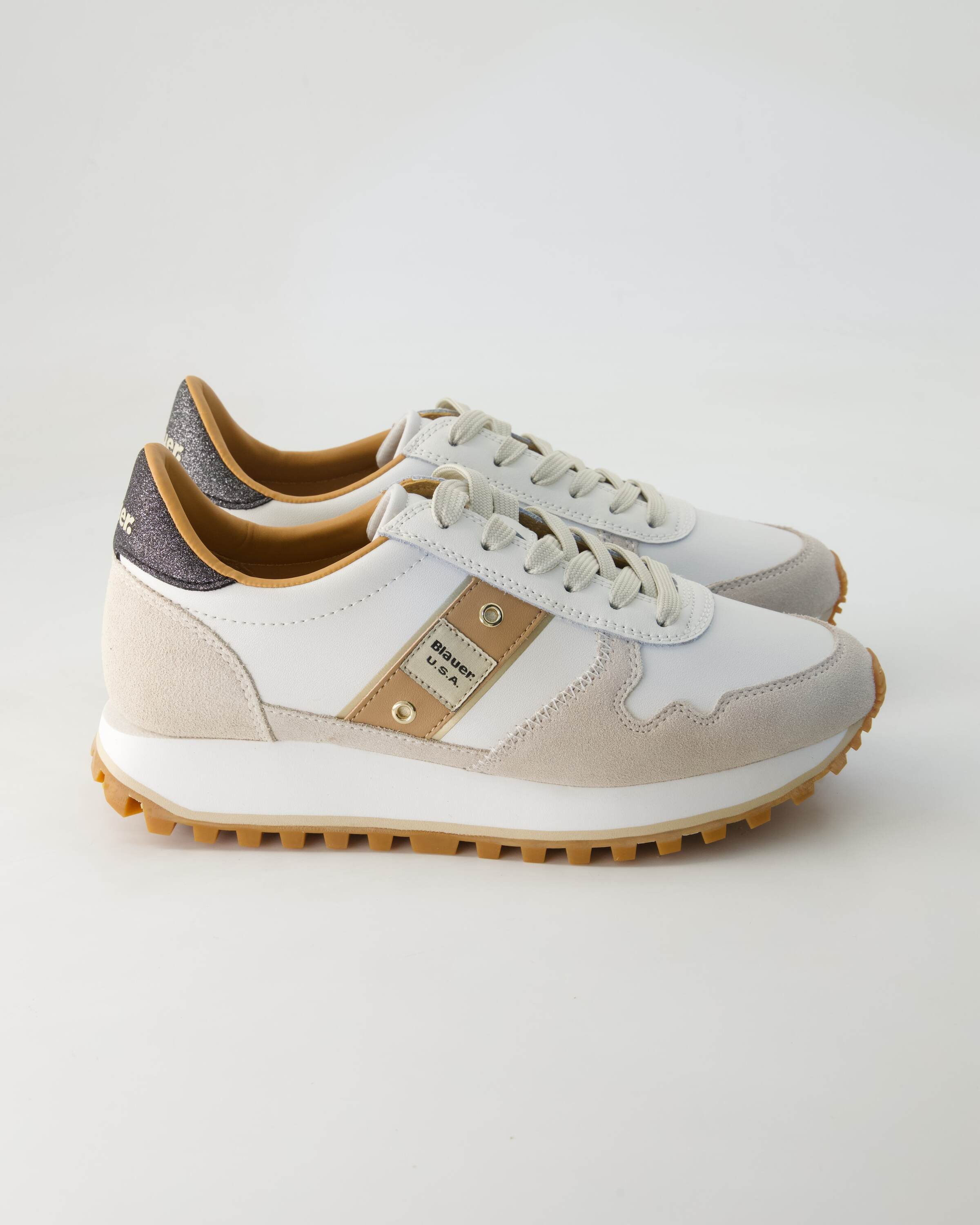 Blauer Millen Sneaker Obermaterial: Leder und Sonstiges Material