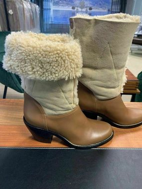 Chloé CHLOE KURTIS CULT SHEARLING LAMM WESTERN BIKER BOOTS STIEFEL SCHUH Stiefelette