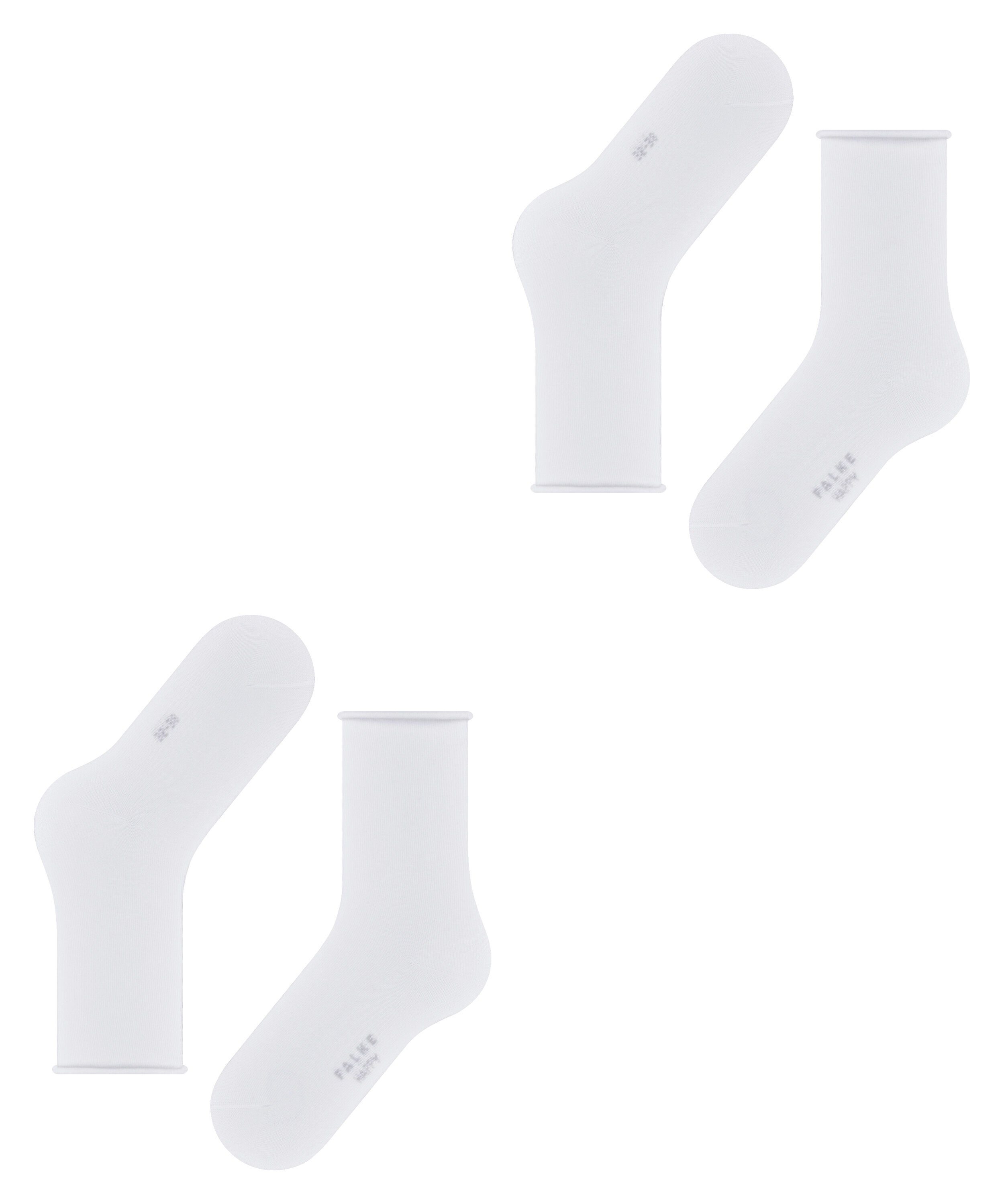 FALKE Socken Happy 2-Pack white (2000) (2-Paar)
