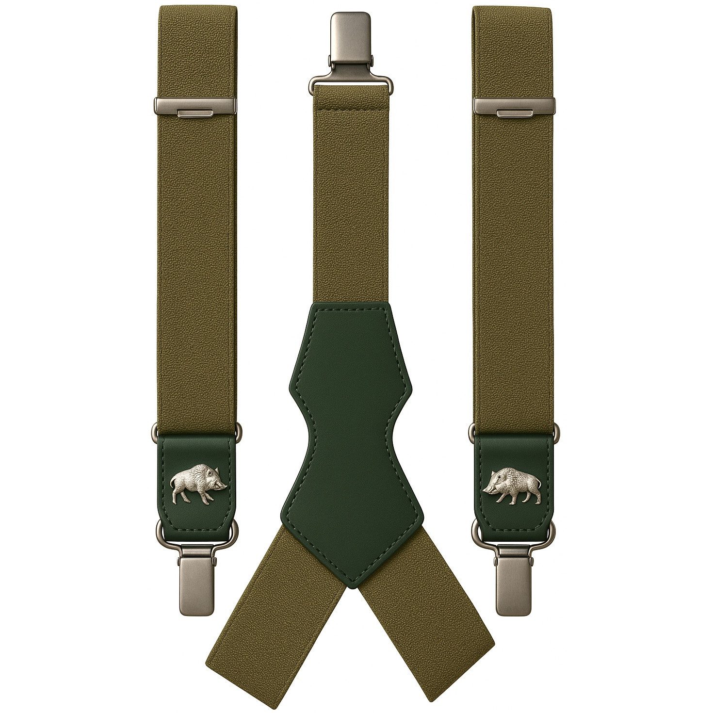 La Chasse® Hosenträger Hosenträger "Sau" mit starken Clips Jagdgeschenke Jäger Wildschwein