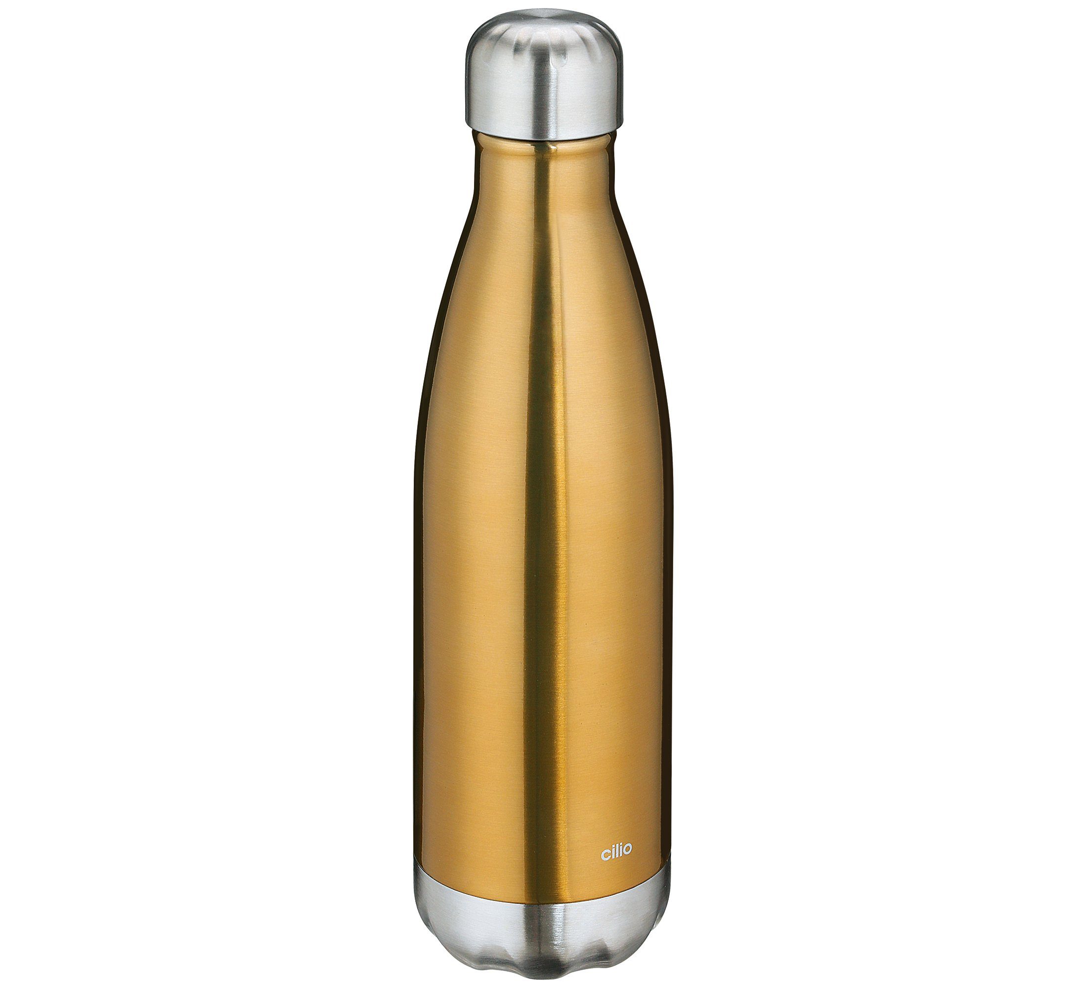 Cilio Thermoflasche Trinkflasche Isoliertrinkflasche Edelstahl cilio ELEGANTE 0,5l gold