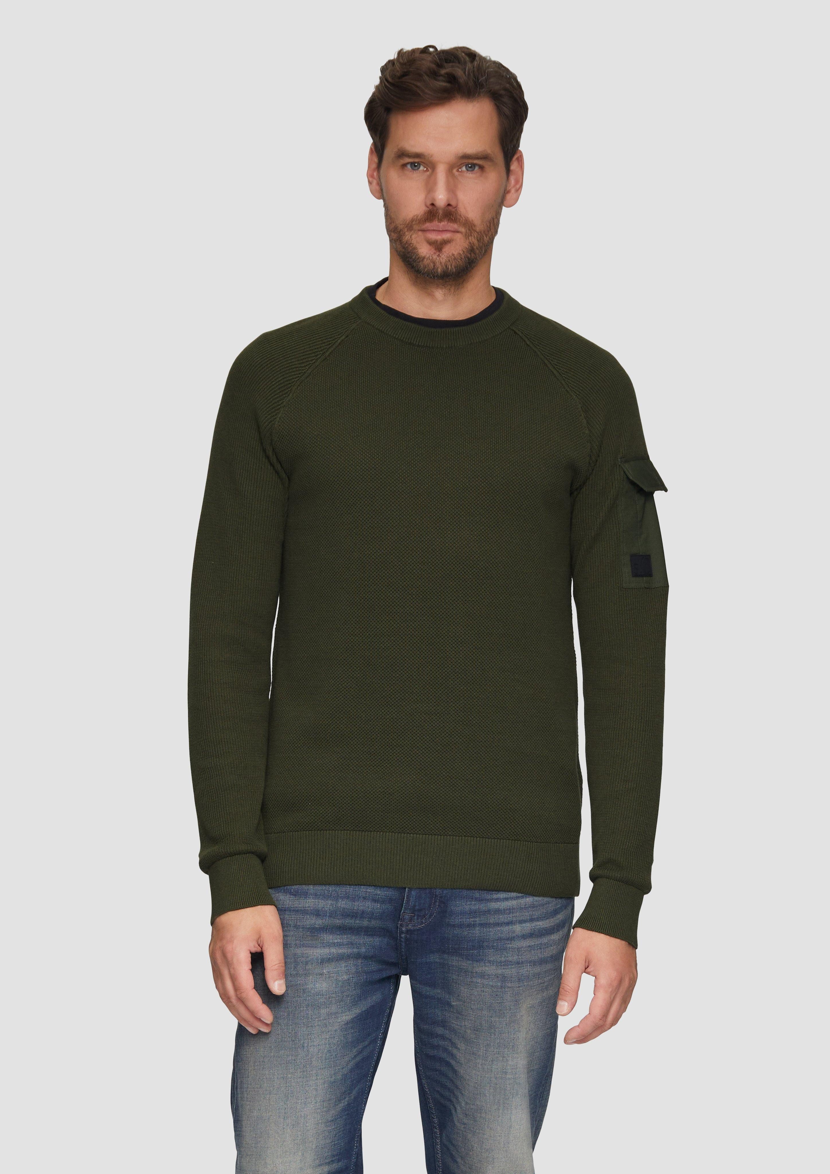 s.Oliver Strickpullover mit aufgesetzter Tasche am günstig online kaufen
