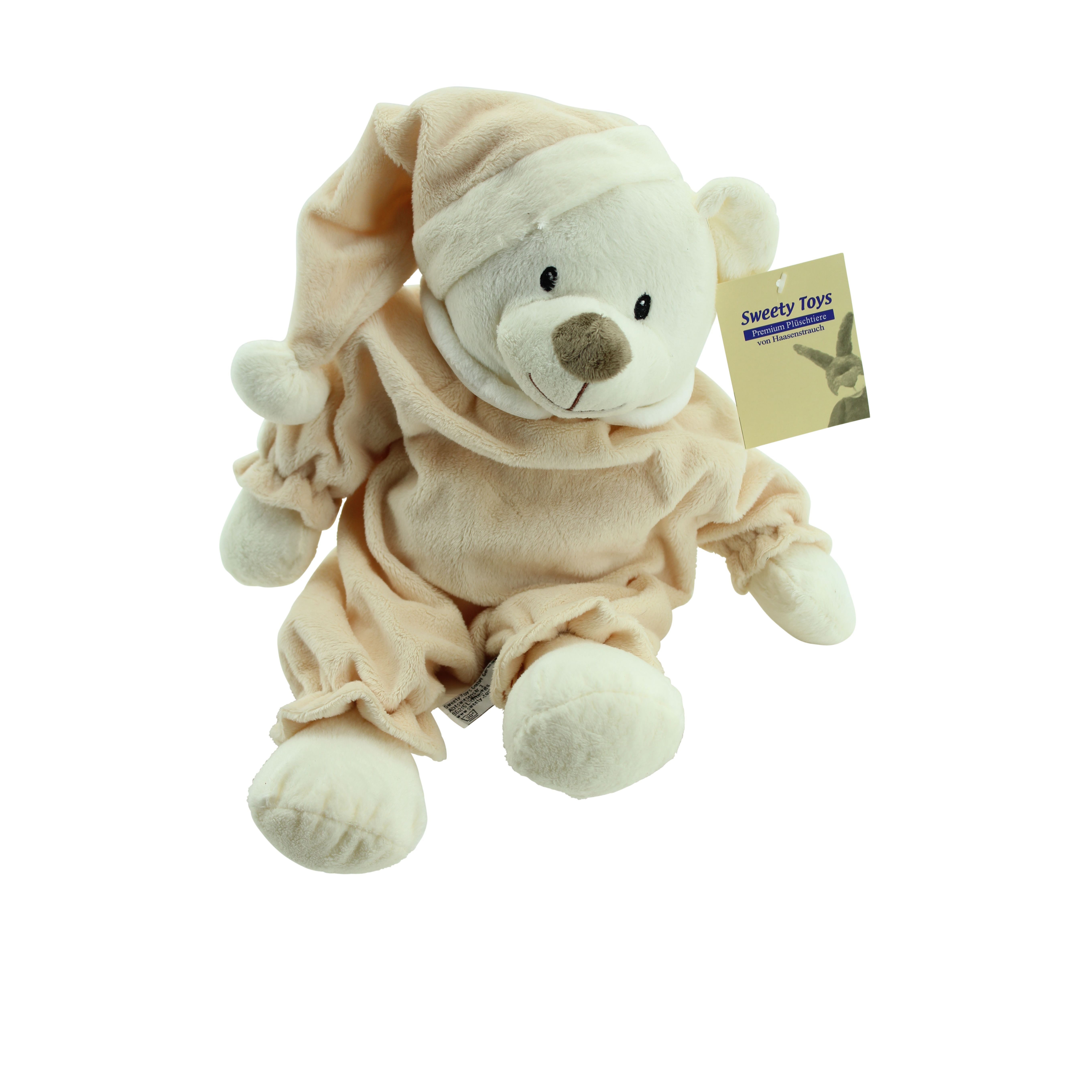 Sweety-Toys Kuscheltier Sweety-Toys 5826 Schlafbär Sleepy Kuschelbär Teddy ca.40cm hellbraun