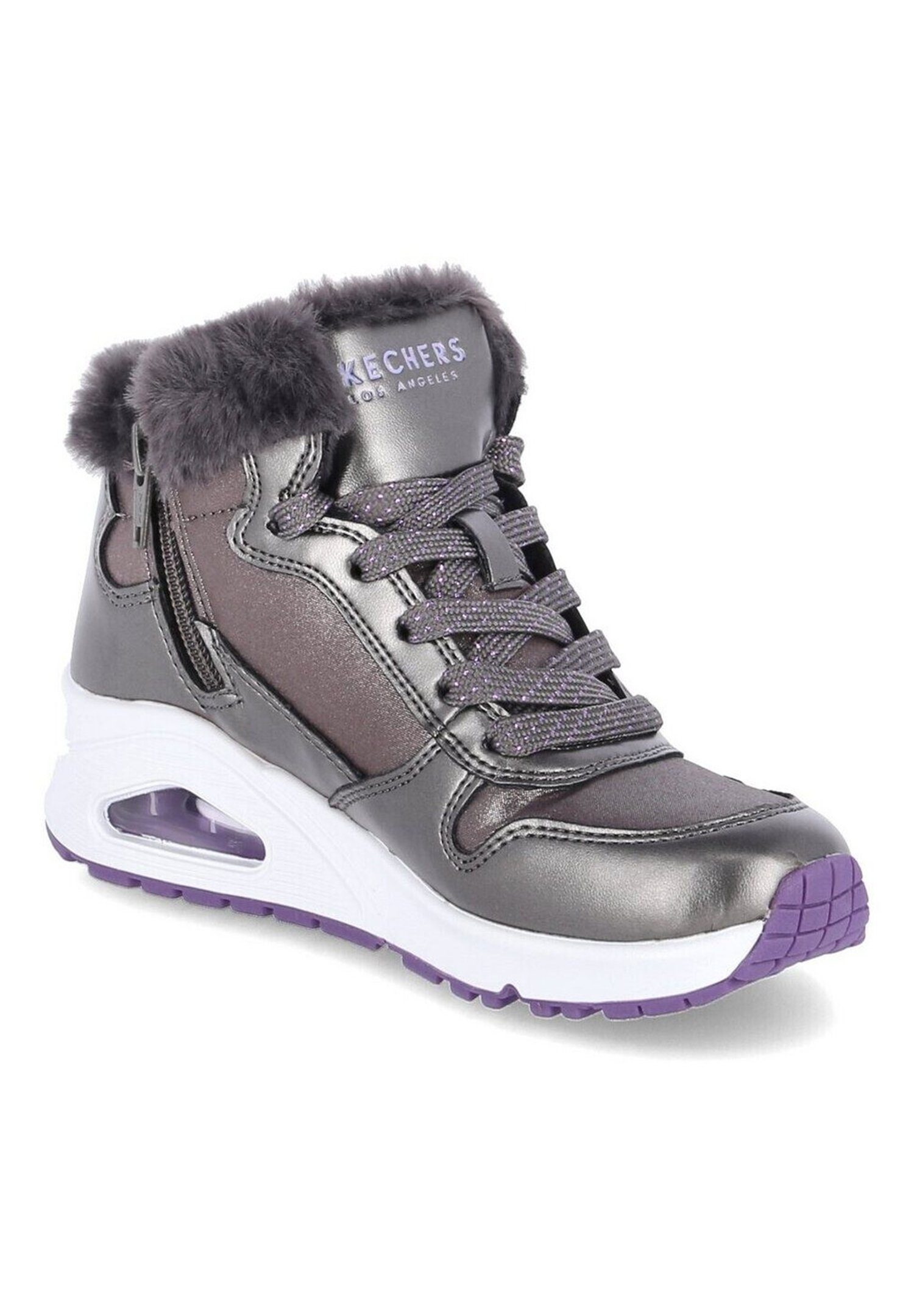 GUN AIR UNO ON COZY Sneakerboots Skechers Grau