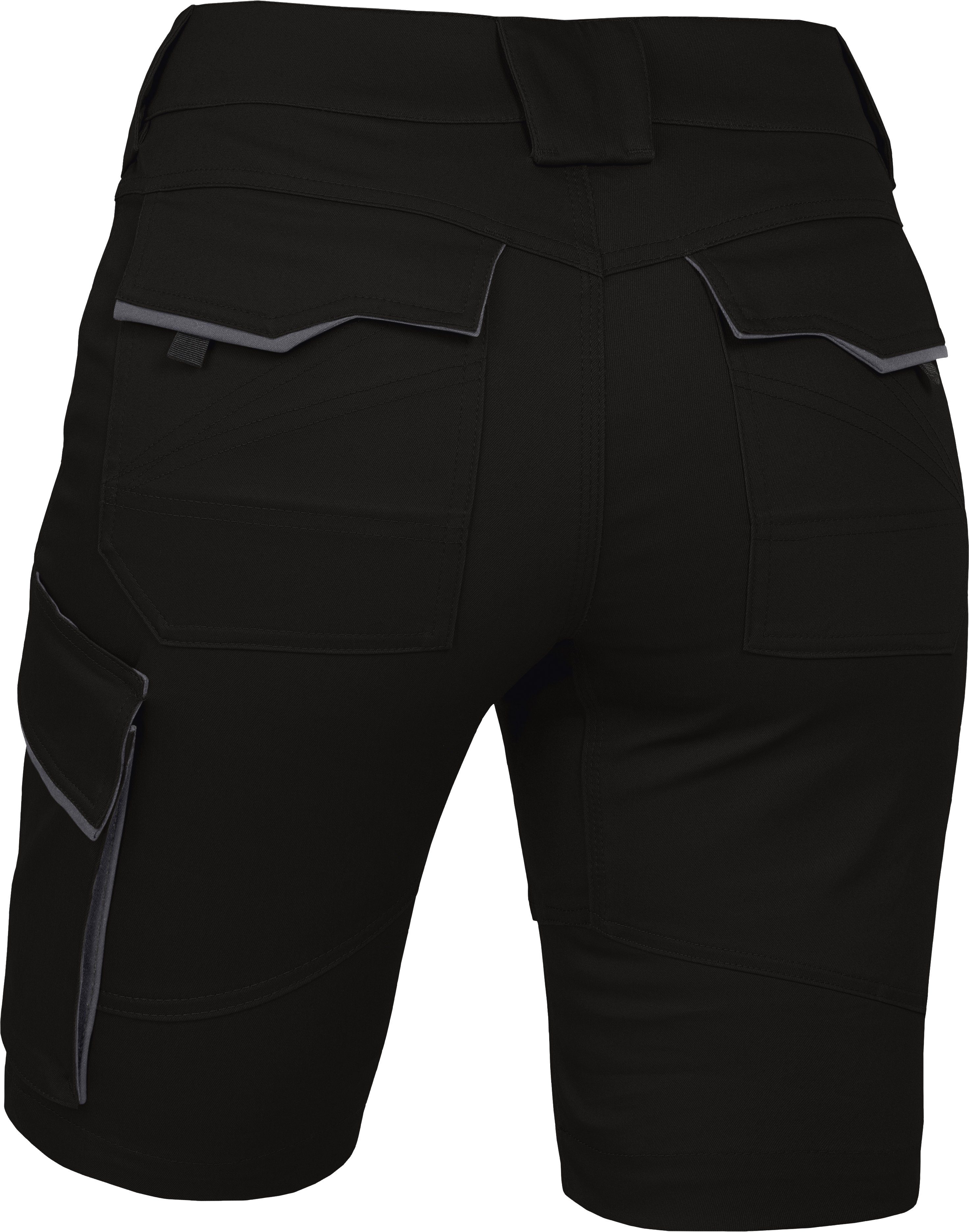 Leibwächter Arbeitsshorts Damen Flex-Line Arbeitsshort mit Reflektoren und femininer Passform (Arbeitskleidung für Handwerk, Garten oder Freizeit, mit Cargotasche) Kurze Stretch Cargoshorts mit elastischem Bund