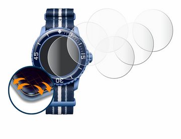 Savvies Full-Cover Schutzfolie für Blancpain x Swatch Scuba Fifty Fathoms, Displayschutzfolie, 4 Stück, 3D Curved klar