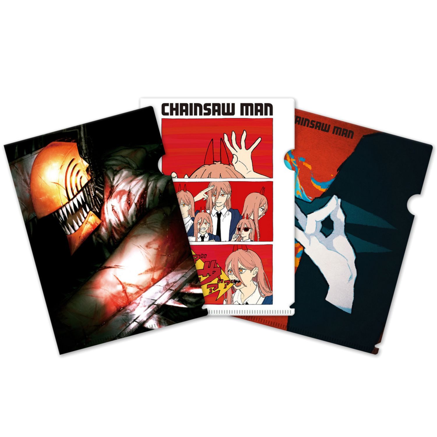 Crunchyroll Geschenkkarte Chainsaw Man - A4 Clearfile Set - (3 Stück)